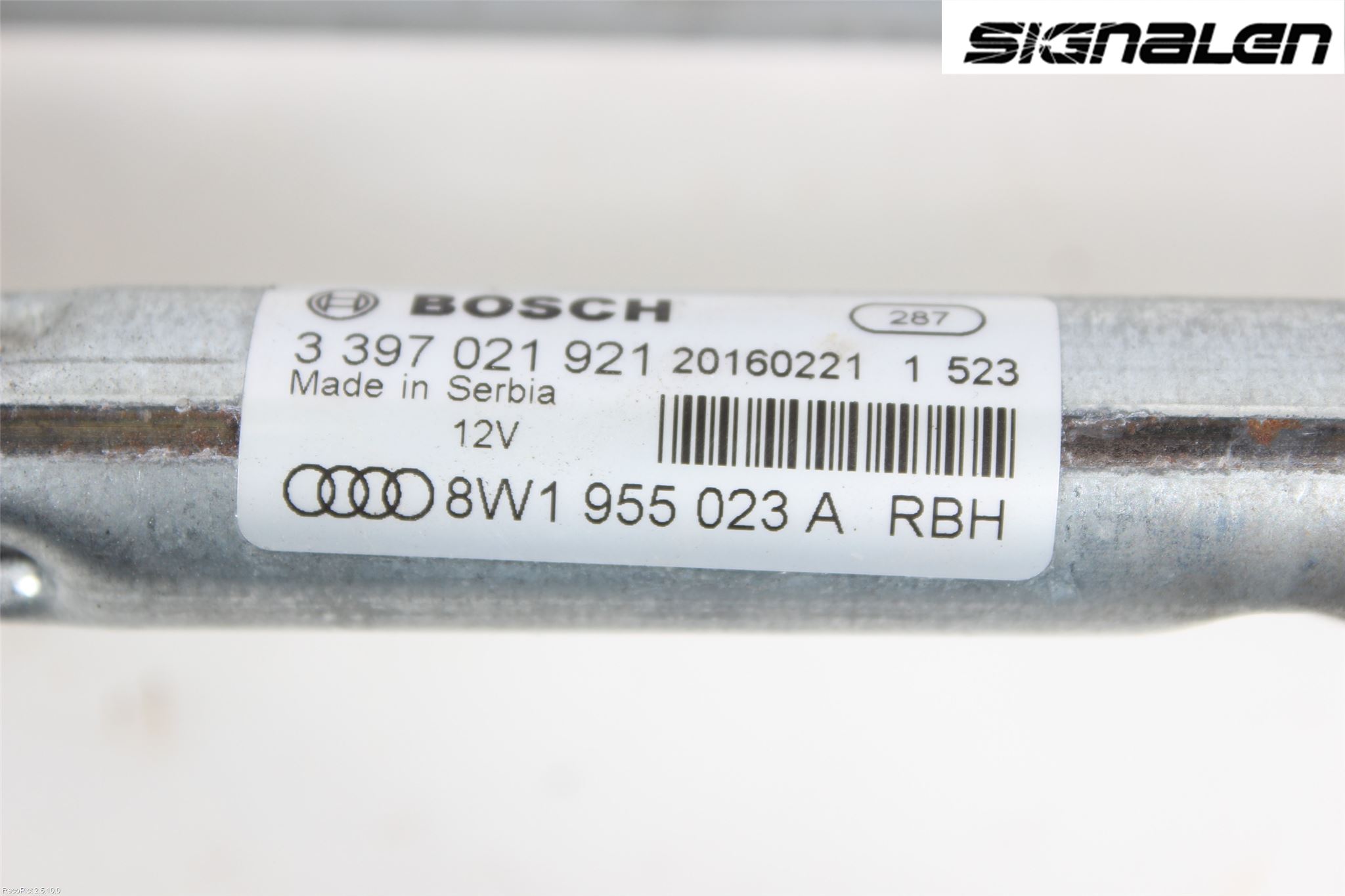 Audi A4/S4 B9 16-19 Torkarmekanism Vindruta