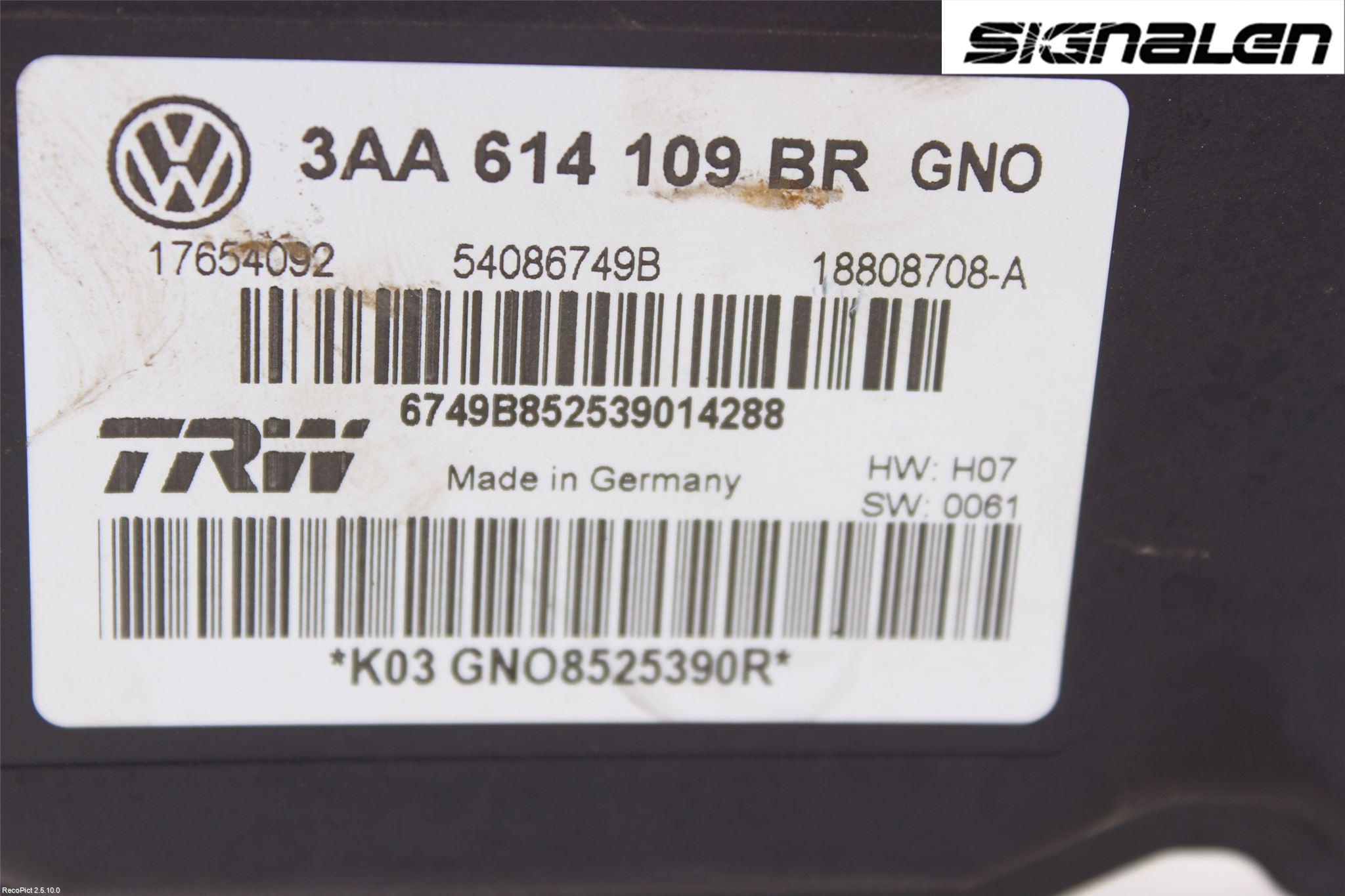 Volkswagen VW PASSAT 11-14 Abs Hydraulaggregat