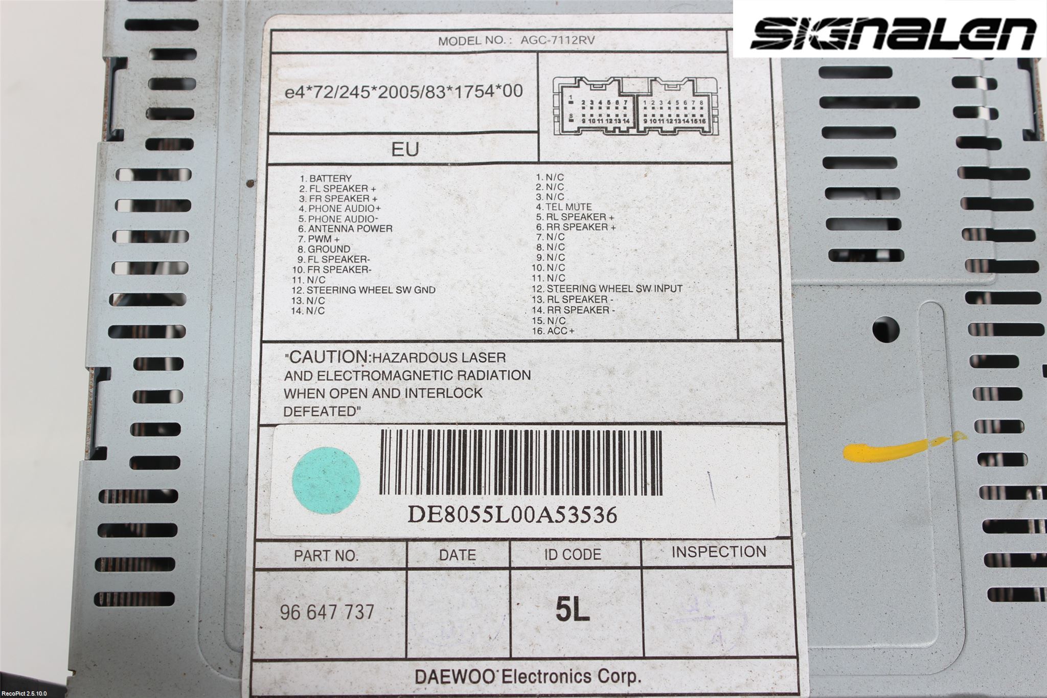 Chevrolet AVEO Radio