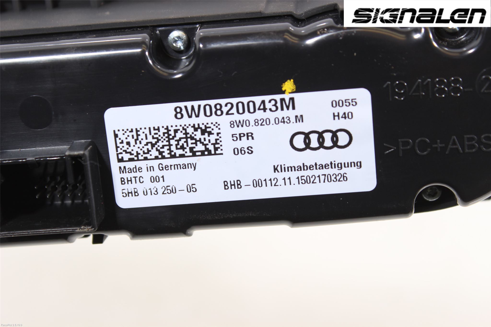 Audi A4/S4 B9 16-19 Ac Styrenhet Ac Manöveren