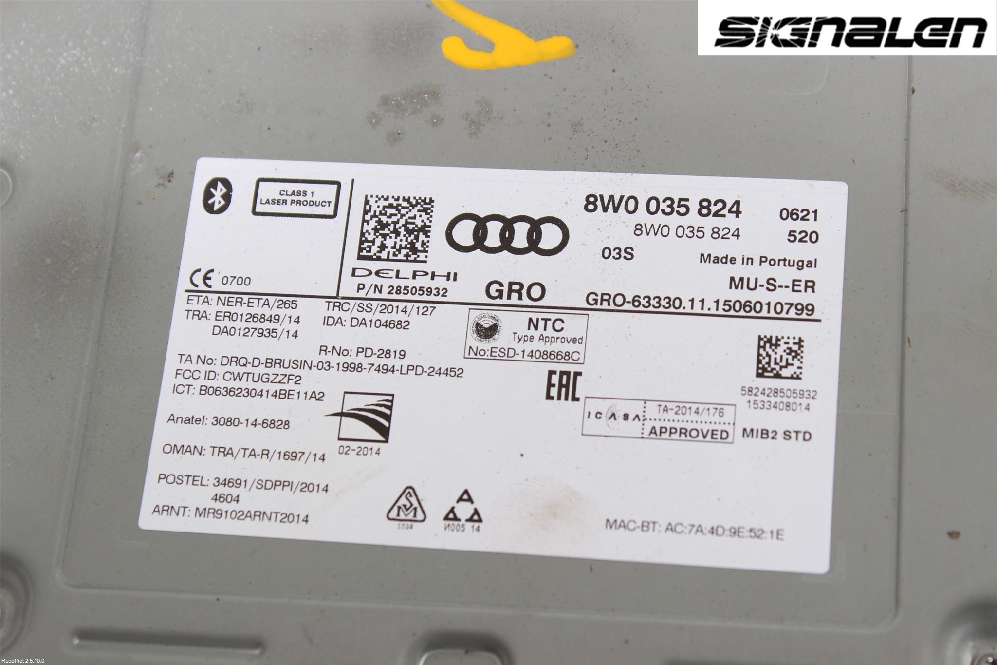 Audi A4/S4 B9 16-19 Radio