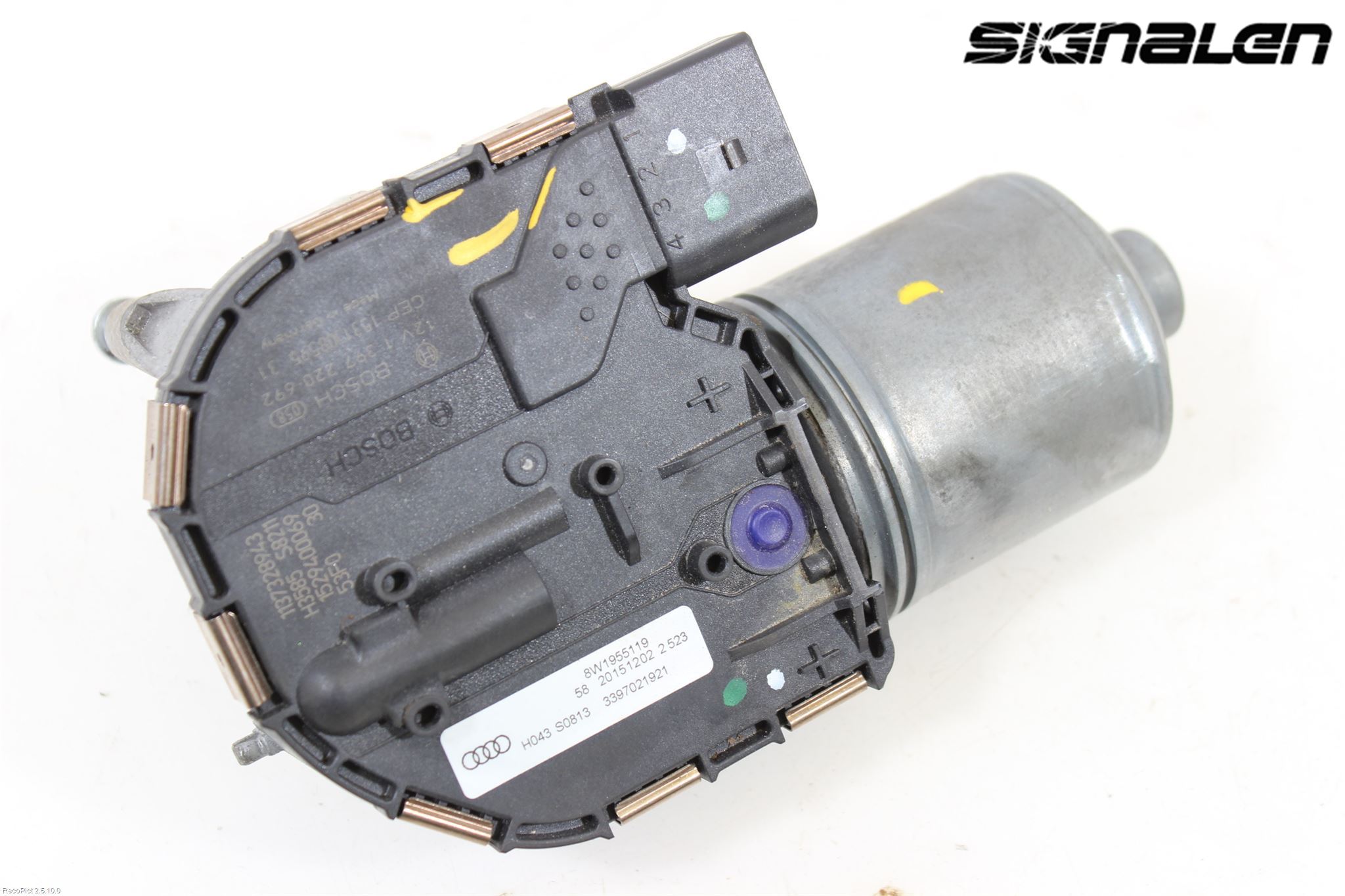 Audi A4/S4 B9 16-19 Torkarmotor Vindruta