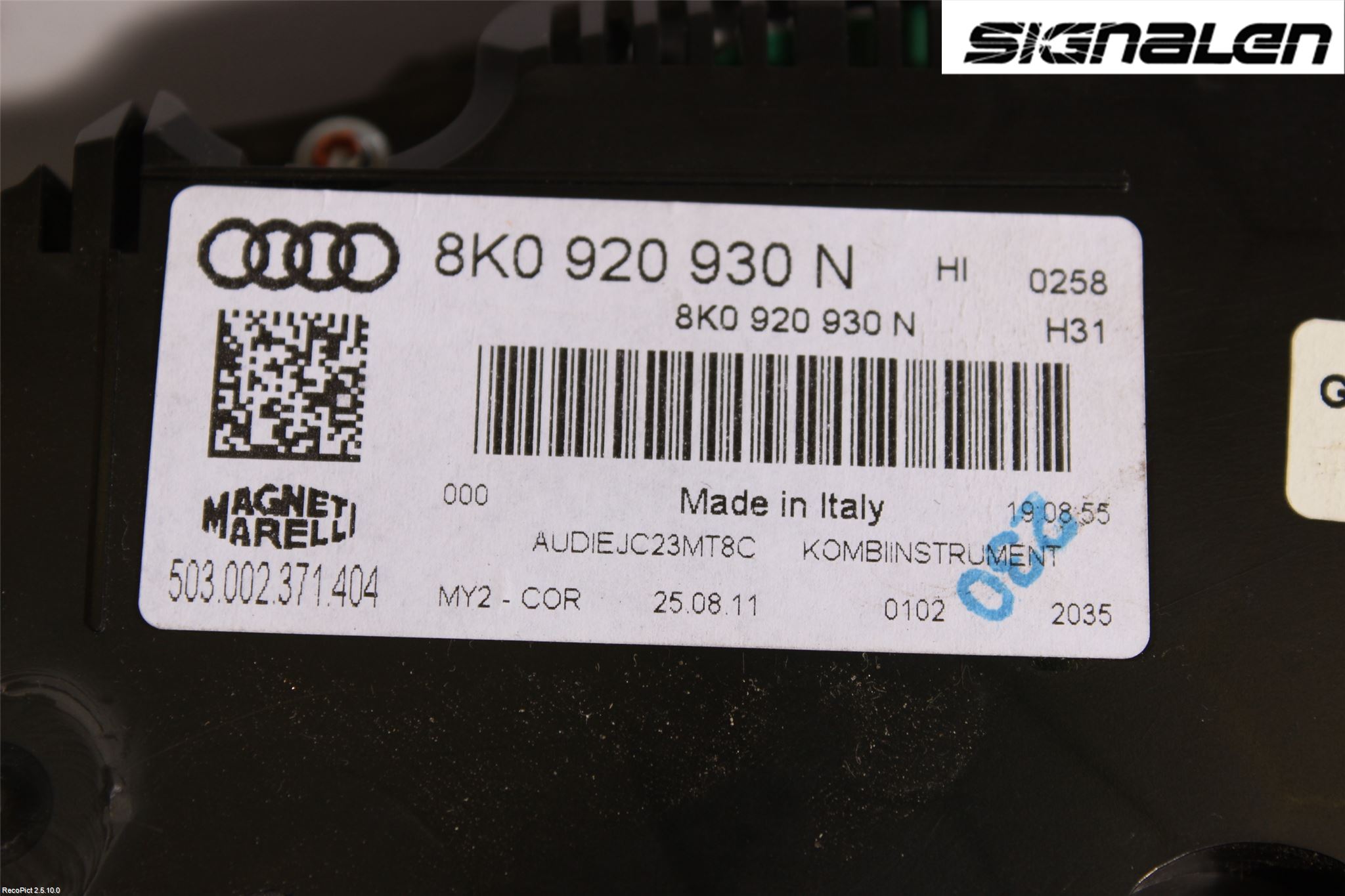 Audi A4/S4 08-11 Instrument Komb