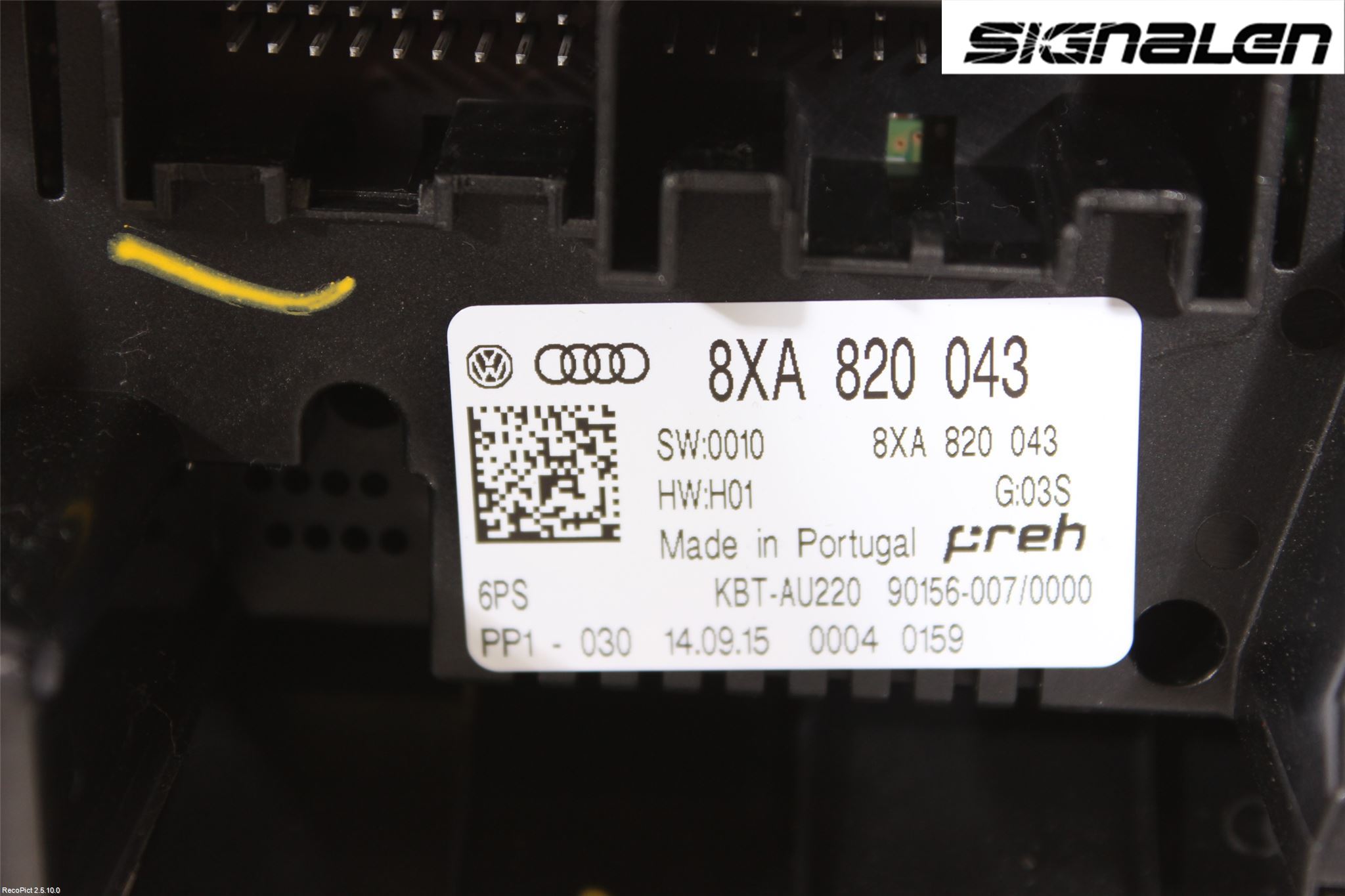 Audi A1/S1 11-18 Ac Styrenhet Ac Manöveren