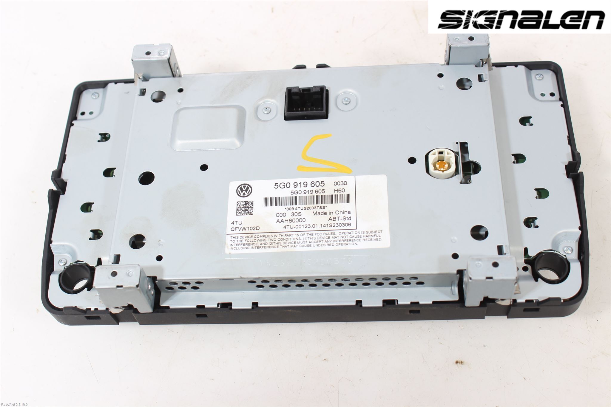 Volkswagen VW GOLF / E-GOLF VII 13-20 Multifunktionsdisplay