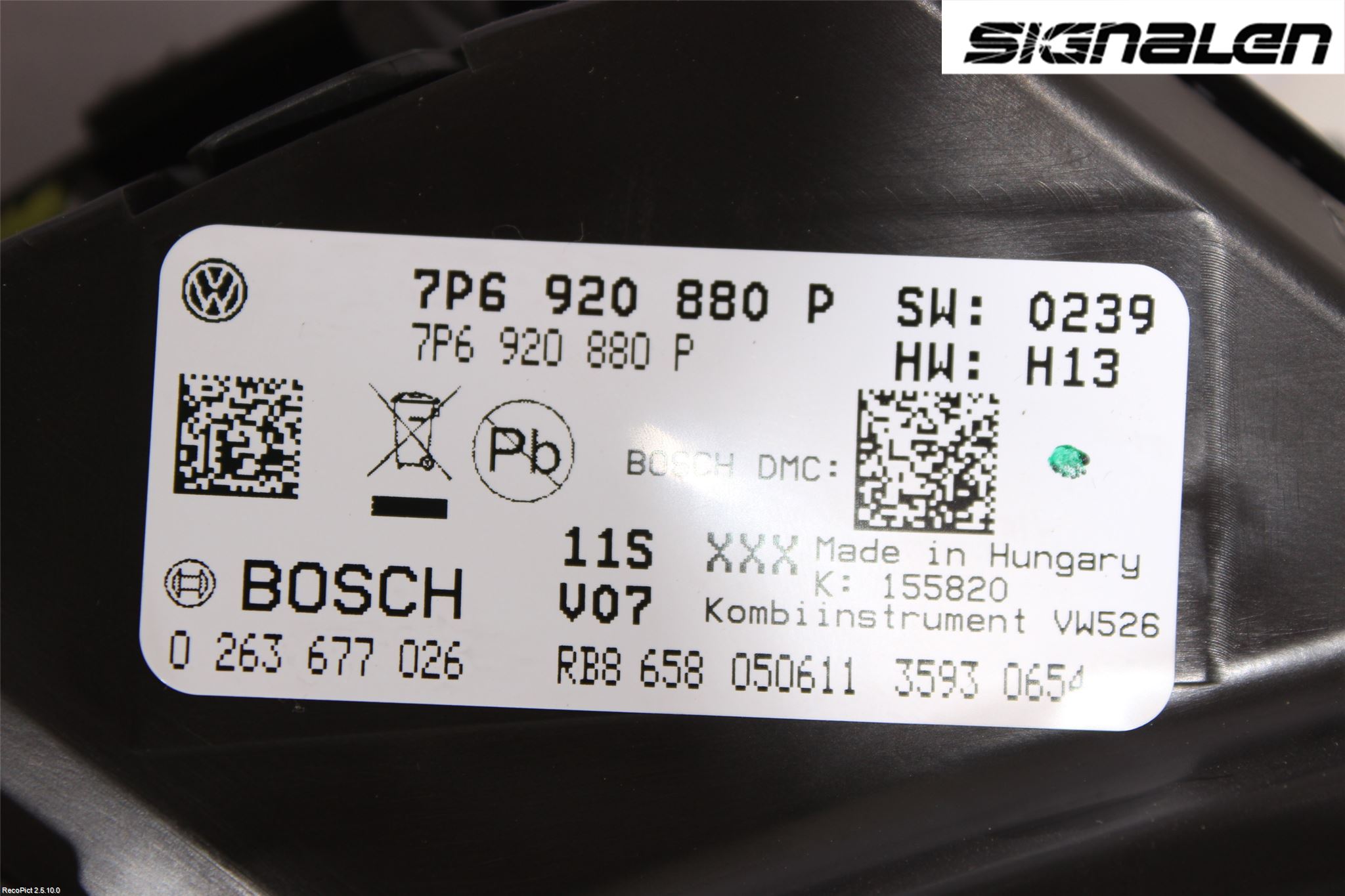 Volkswagen VW TOUAREG 7P 11-18 Instrument Komb