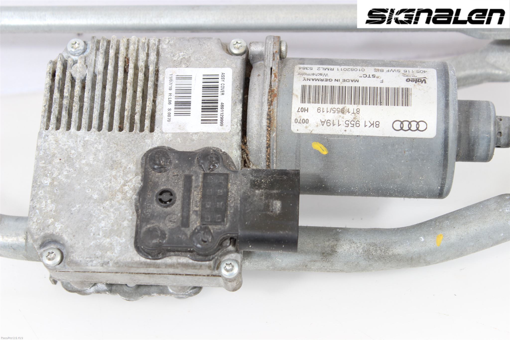 Audi A4 ALLROAD 09-16 Torkarmotor Vindruta