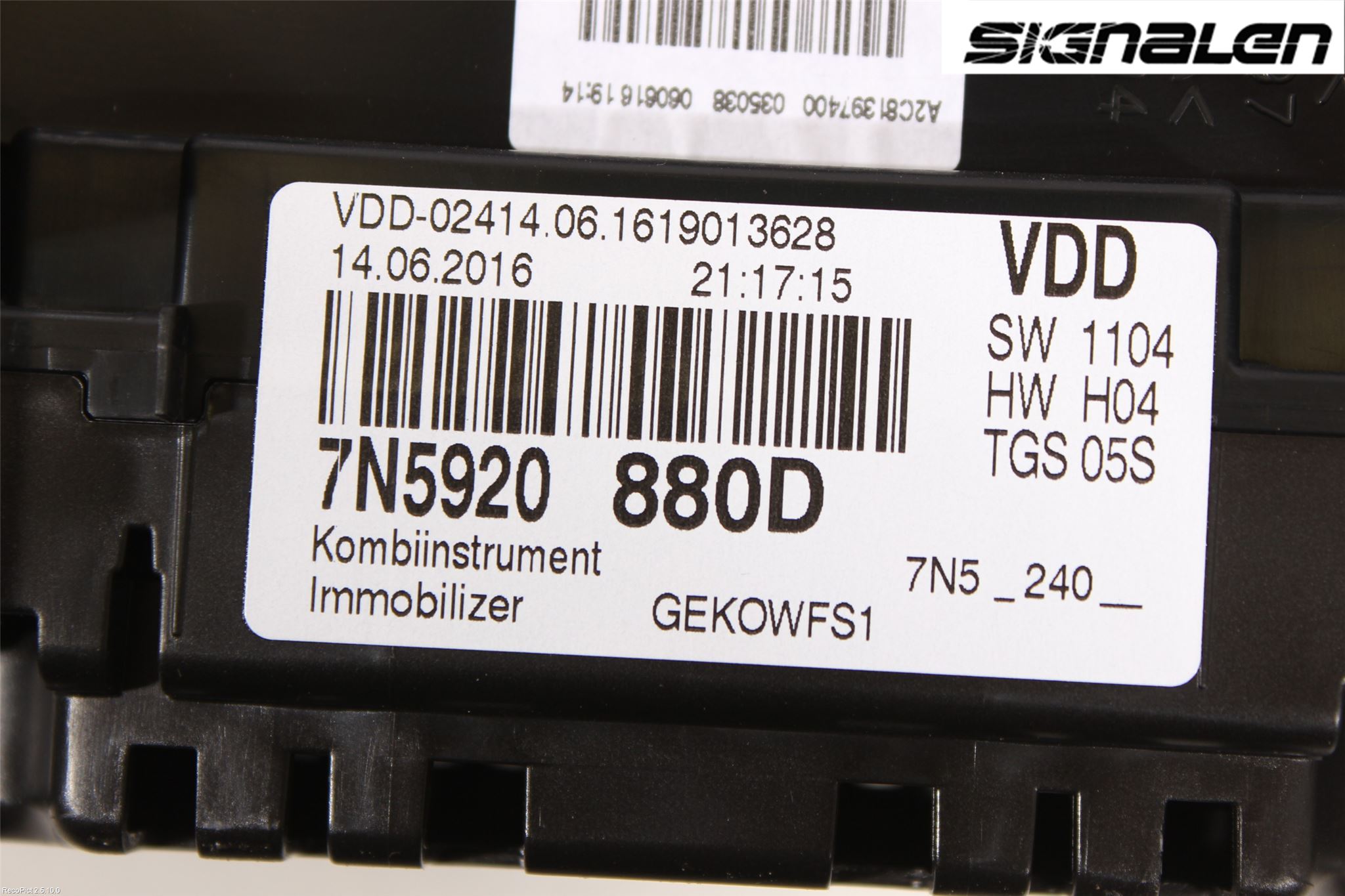 Seat ALHAMBRA 11- Instrument Komb