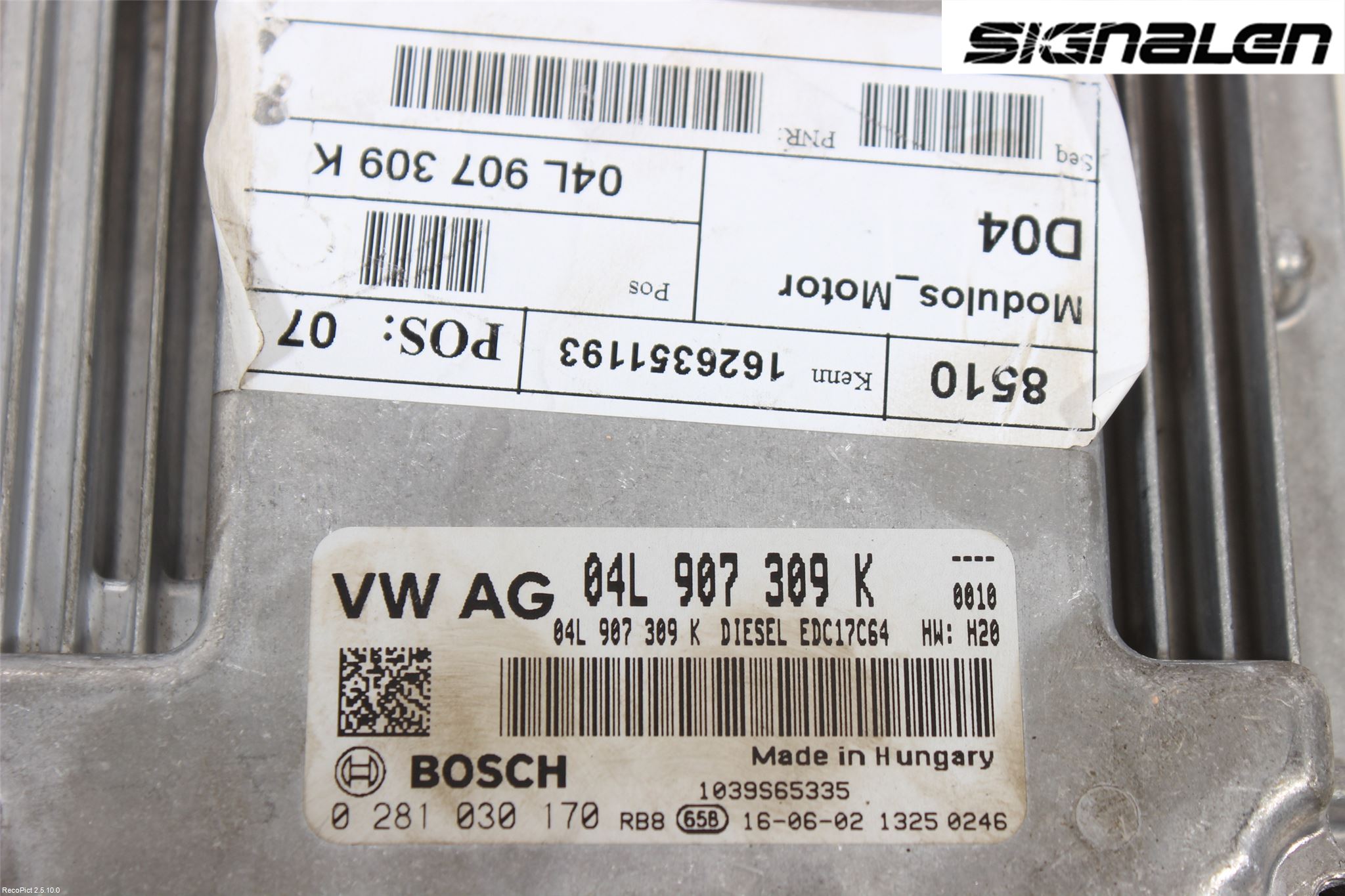 Seat ALHAMBRA 11- Styrenhet Insprut Bensin