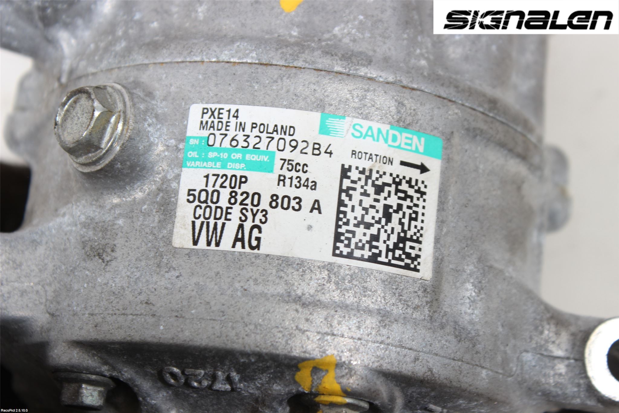 Volkswagen VW GOLF / E-GOLF VII 13-20 Ac Kompressor