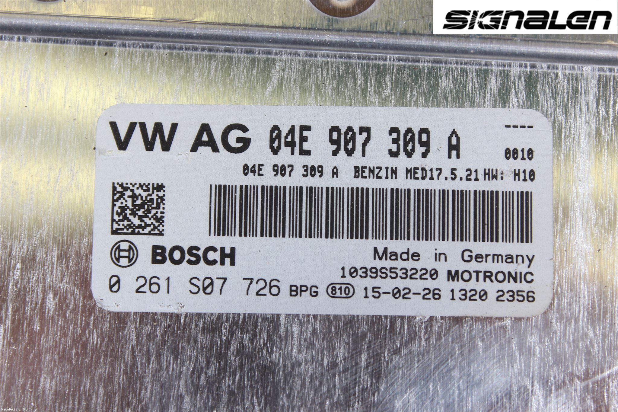 Volkswagen VW GOLF / E-GOLF VII 13-20 Styrenhet Insprut Bensin