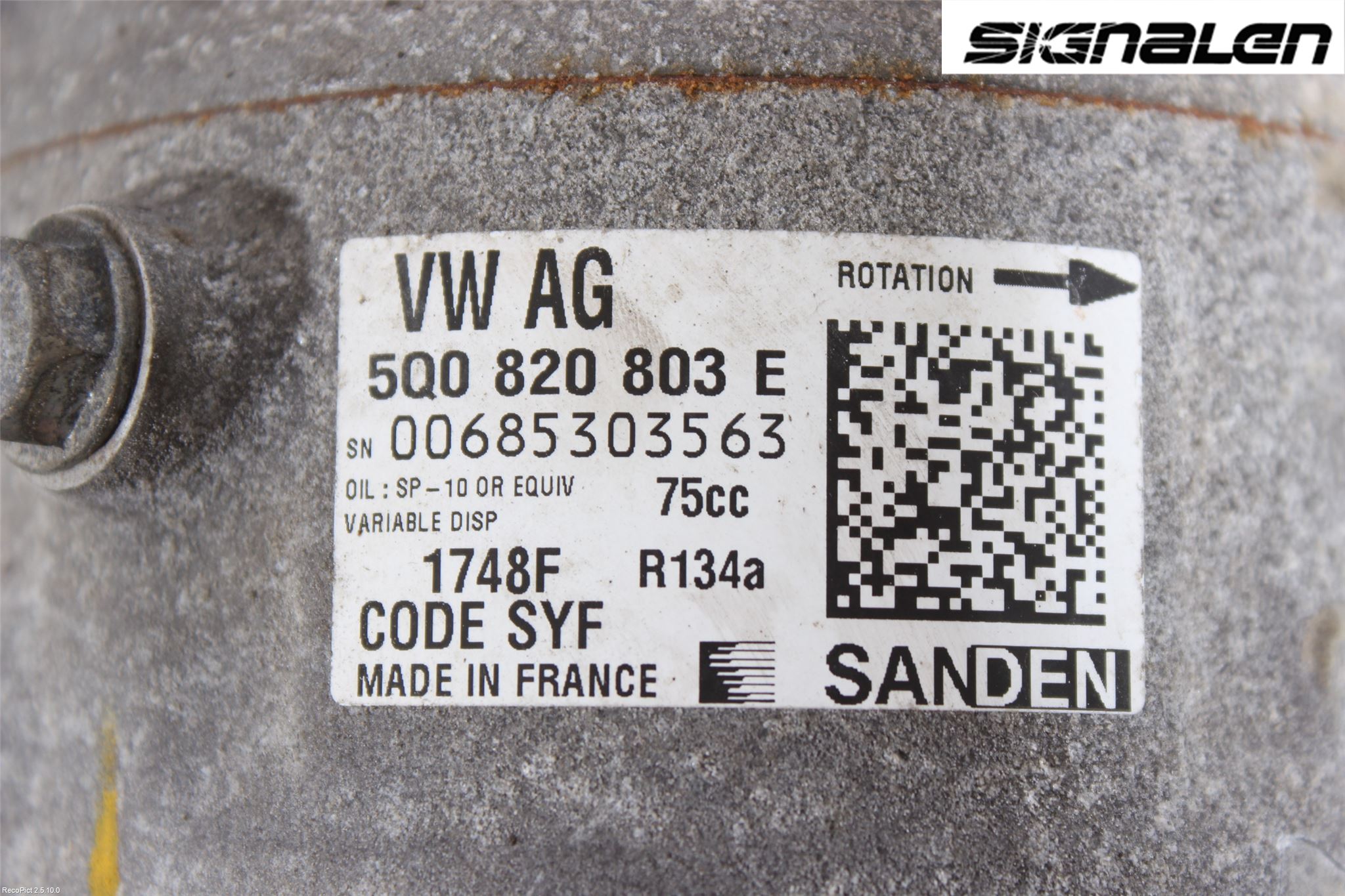 Volkswagen VW GOLF / E-GOLF VII 13-20 Ac Kompressor