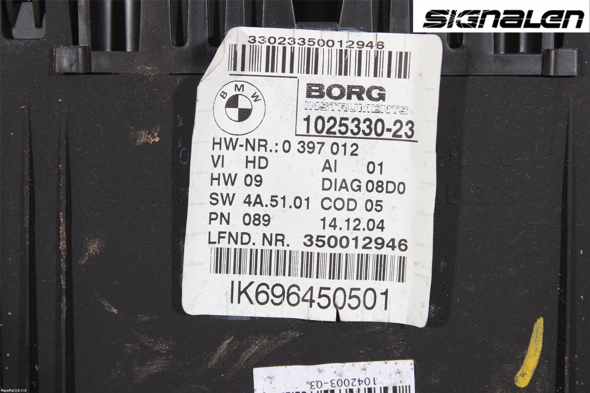 BMW 3 E90/91 SED/TOU 05-12 Instrument Komb