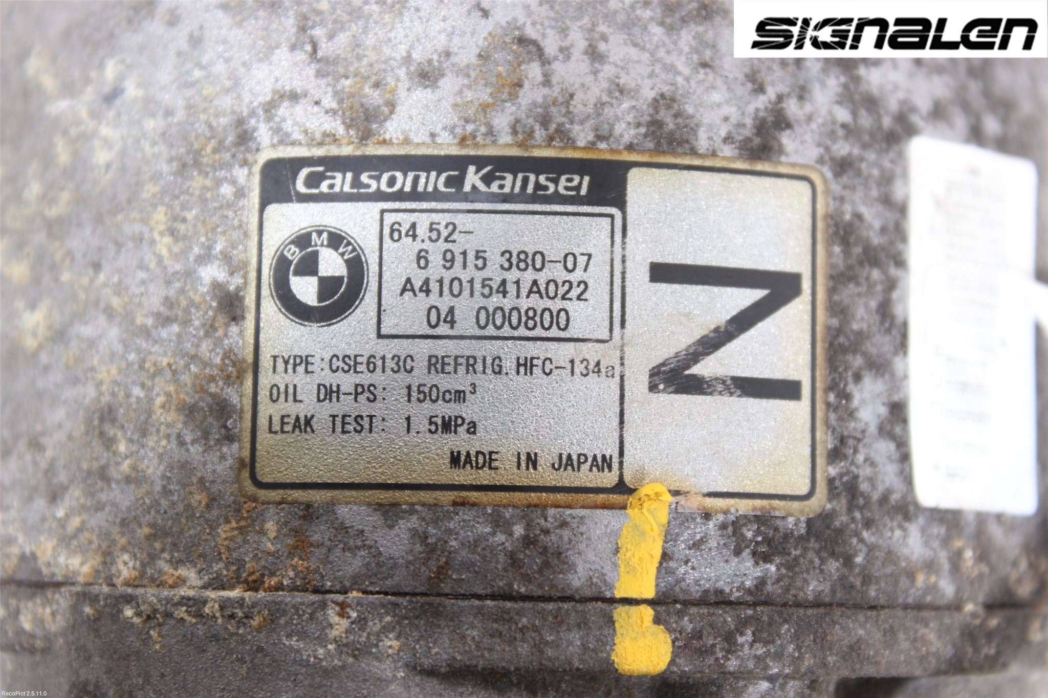 BMW 3 E90/91 SED/TOU 05-12 Ac Kompressor