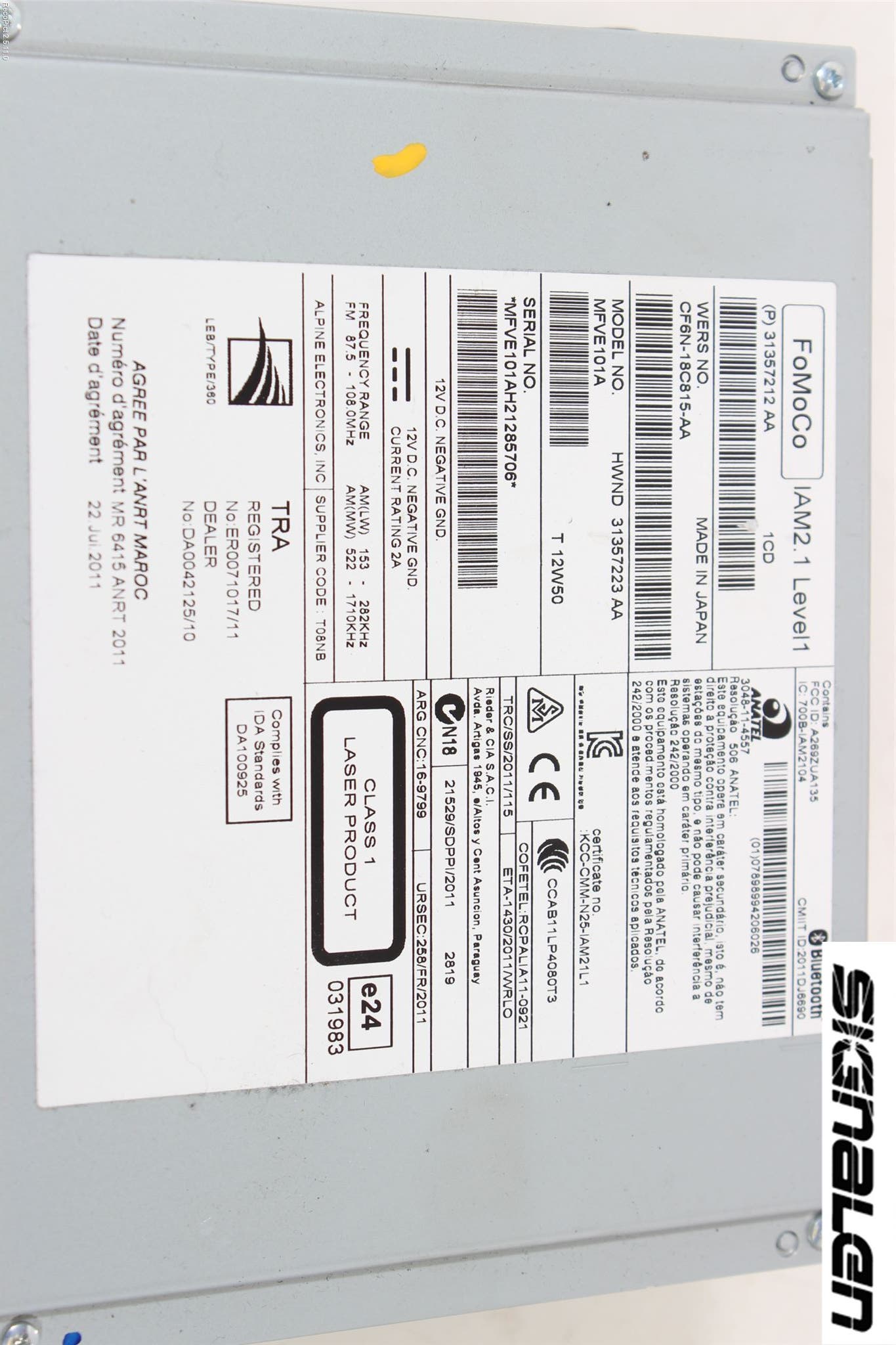 Volvo V70 08-13 Radio