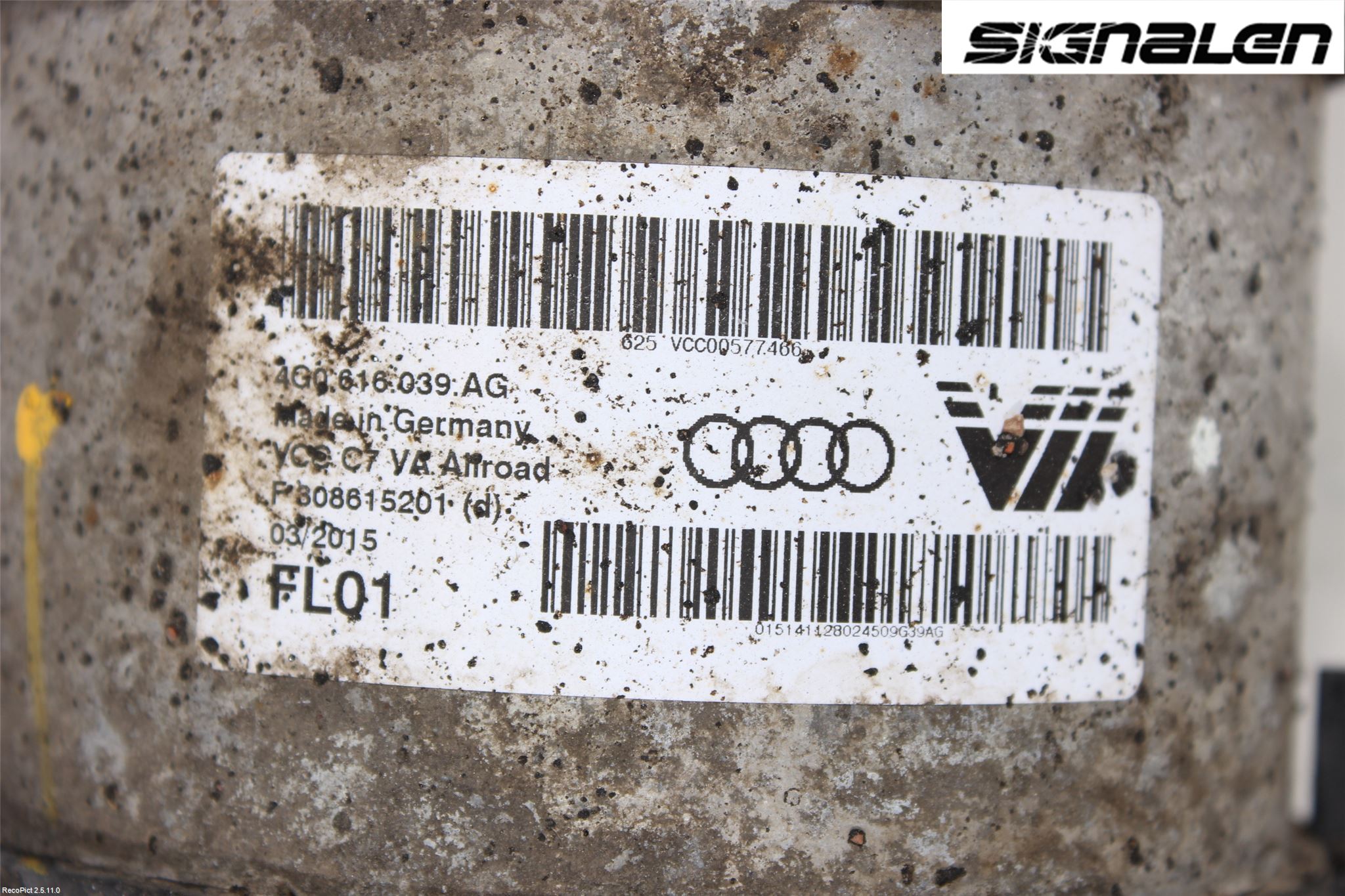 Audi A6 ALLROAD 12-18 Fjäderben Fram Vänster