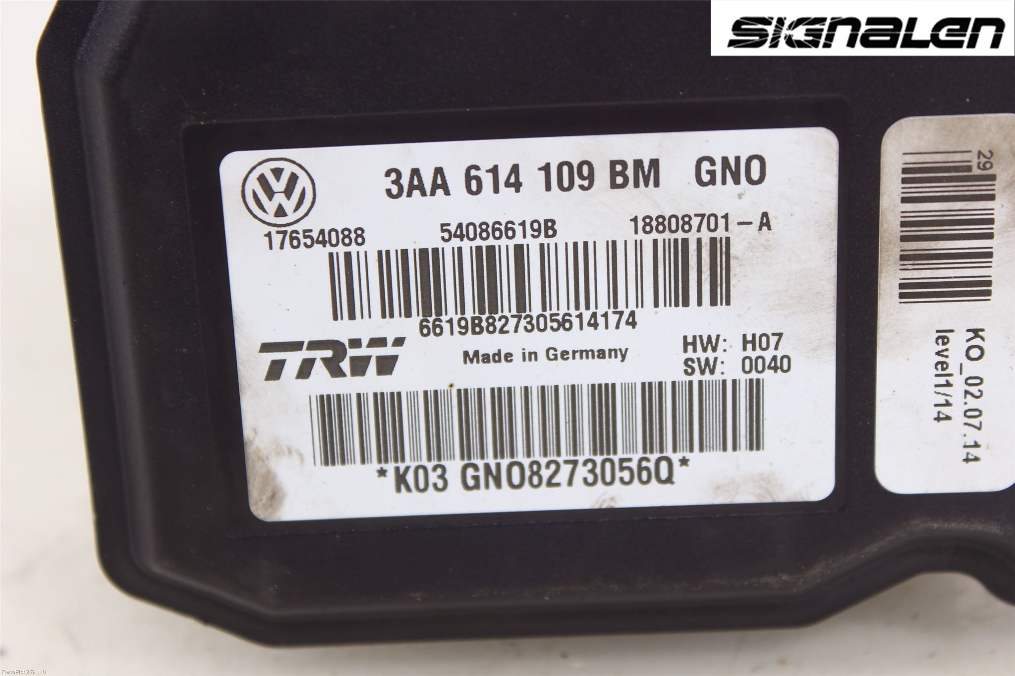 Volkswagen VW PASSAT 11-14 Abs Hydraulaggregat