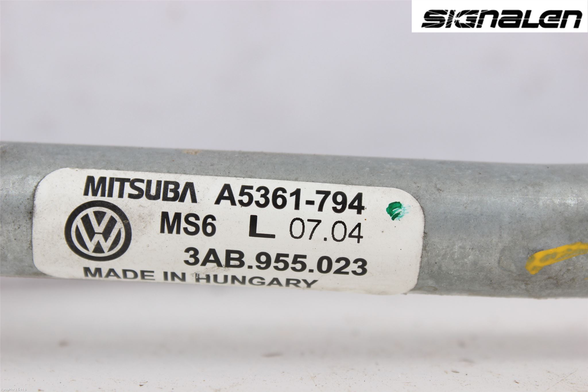 Volkswagen VW PASSAT 11-14 Torkarmekanism Vindruta