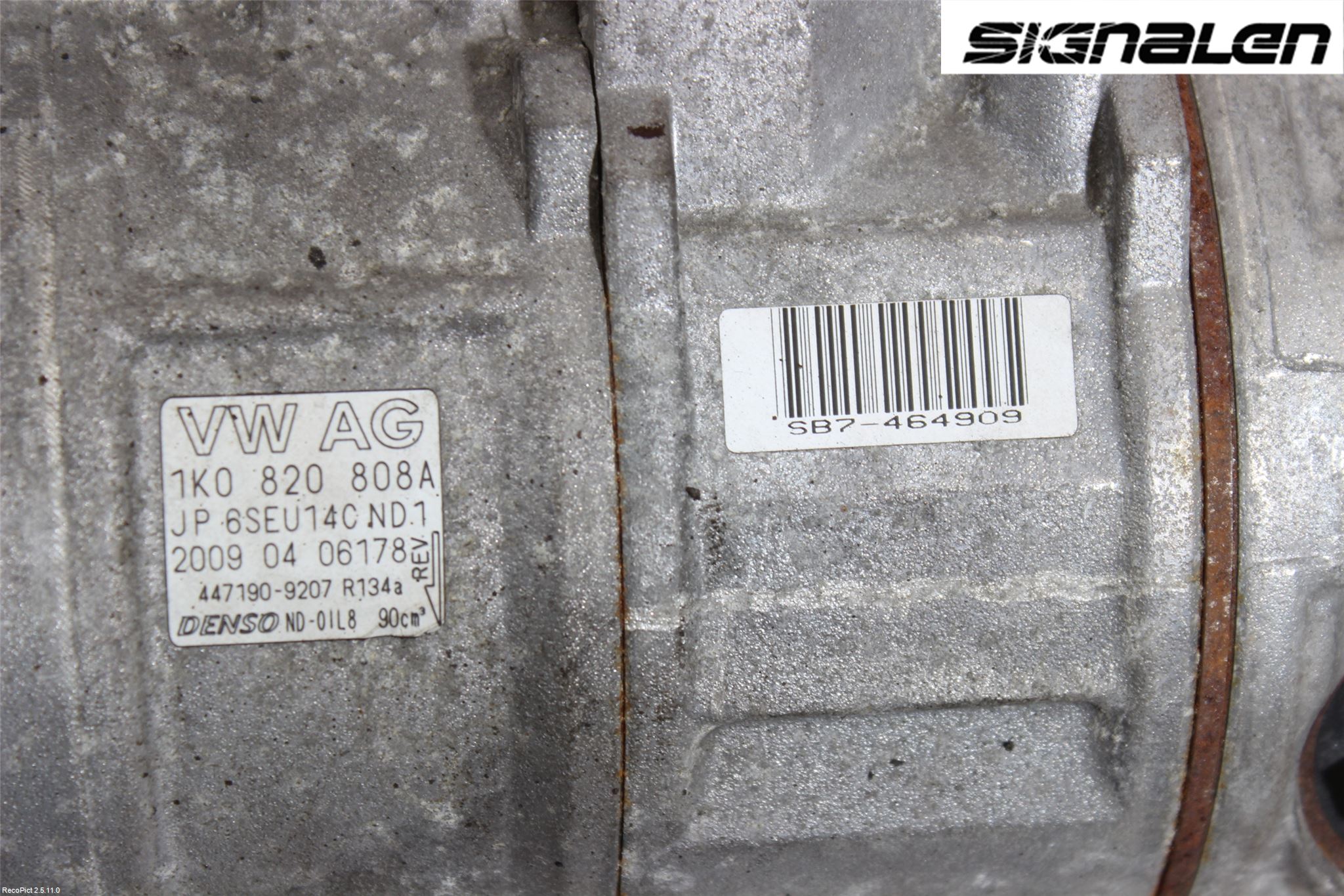 Volkswagen VW GOLF VI 09-13 Ac Kompressor