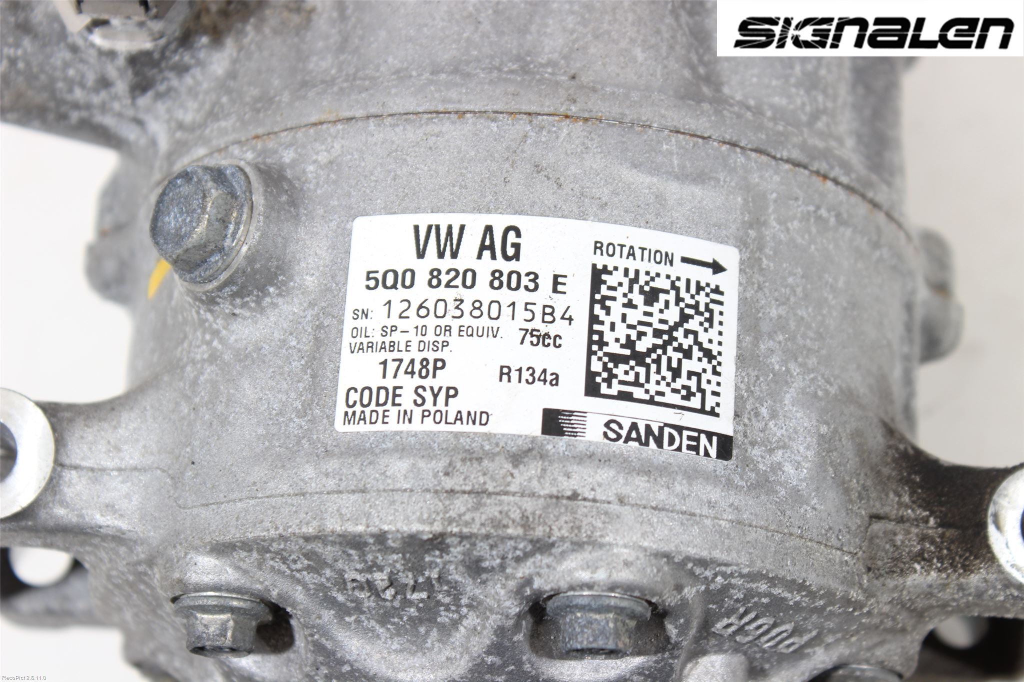 Volkswagen VW GOLF / E-GOLF VII 13-20 Ac Kompressor