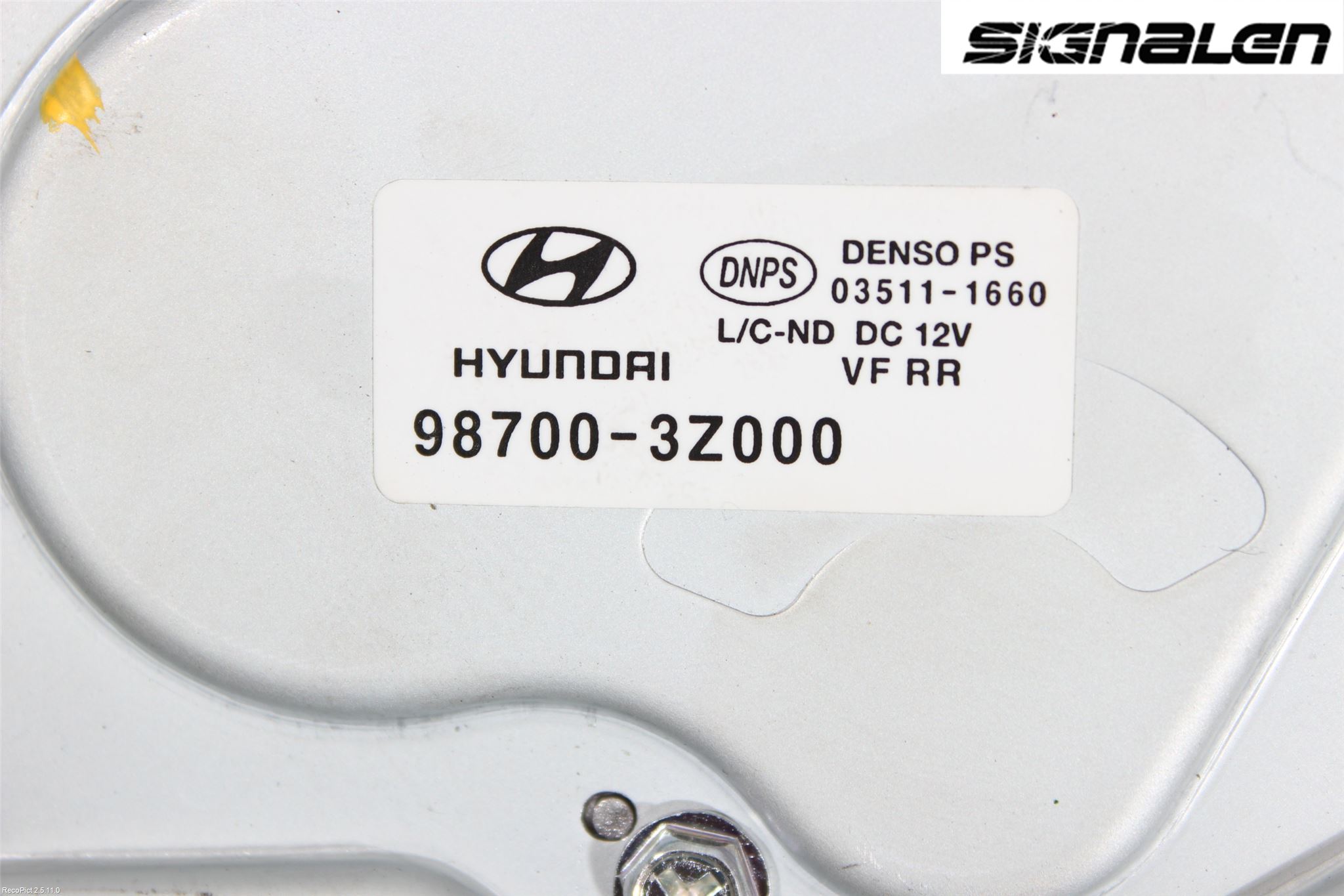Hyundai i40 08-15 Torkarmotor Baklucka