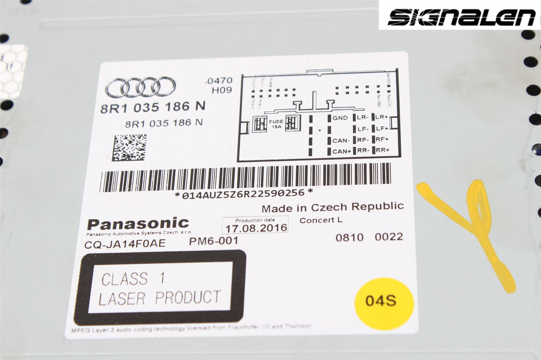 Audi Q5 09-16 Radio