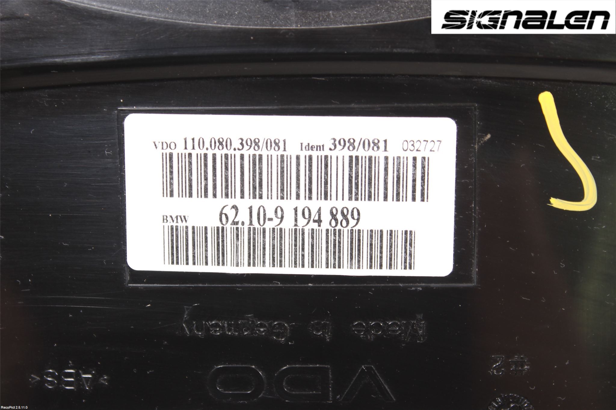 BMW 5 E60/61 Sed/Tou 02-10 Instrument Komb