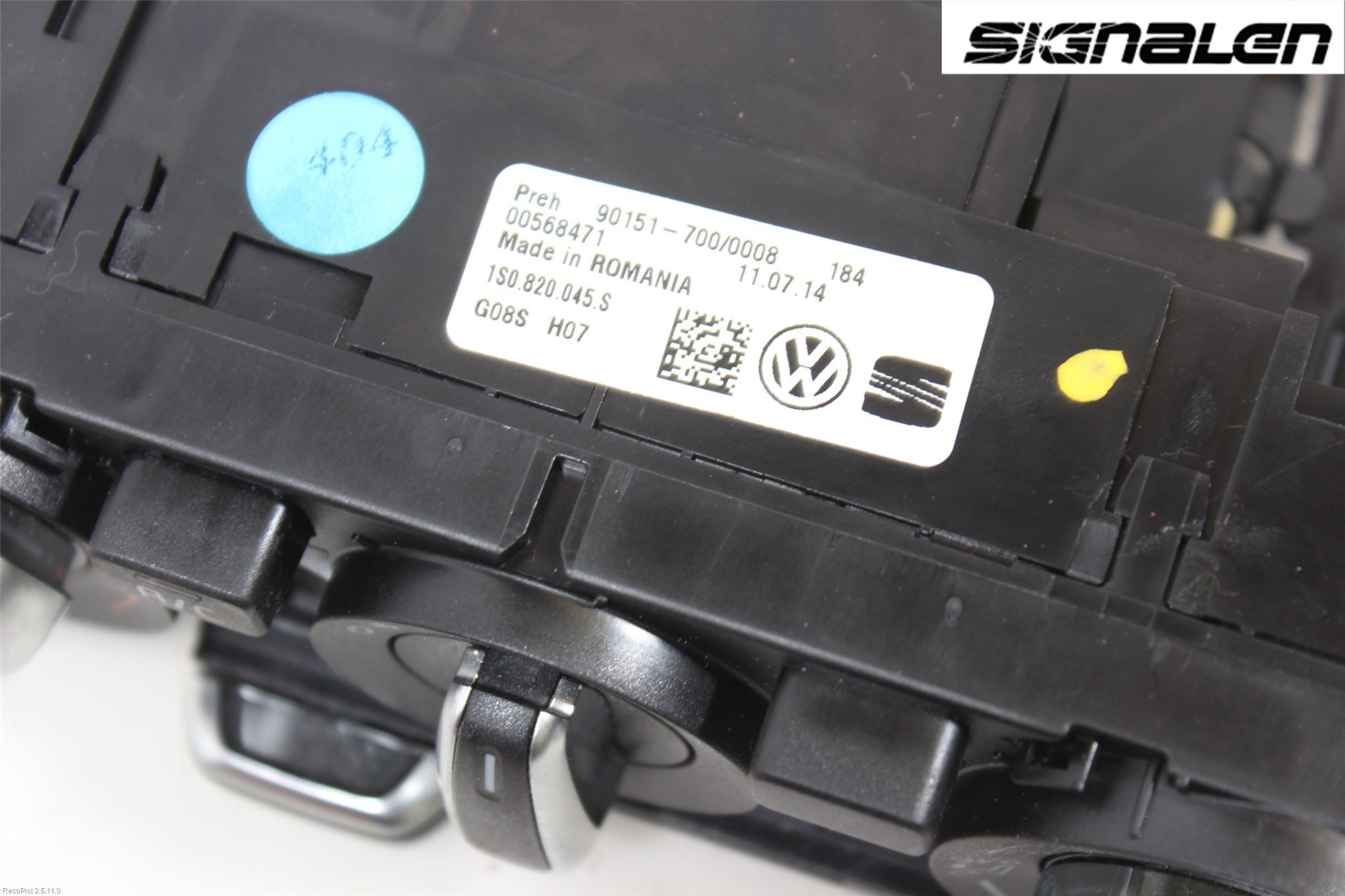 Volkswagen VW UP! / E-UP! Ac Styrenhet Ac Manöveren