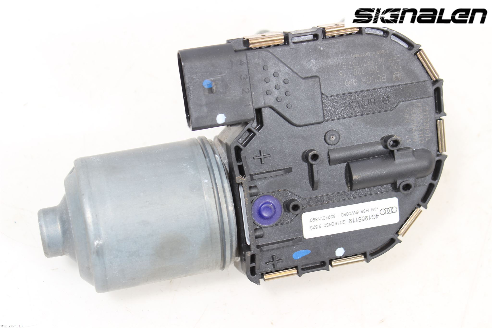 Audi A4 ALLROAD 09-16 Torkarmotor Vindruta