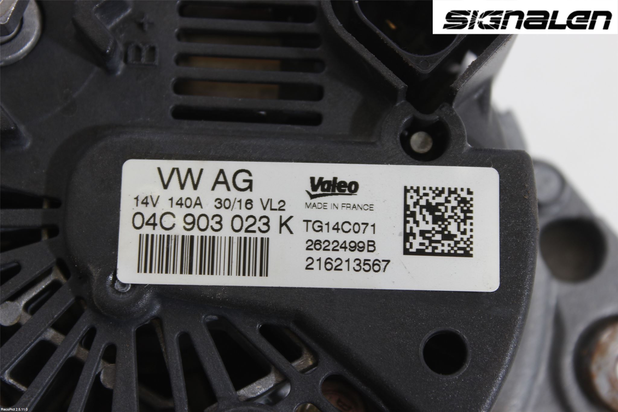 Volkswagen VW GOLF / E-GOLF VII 13-20 Generator