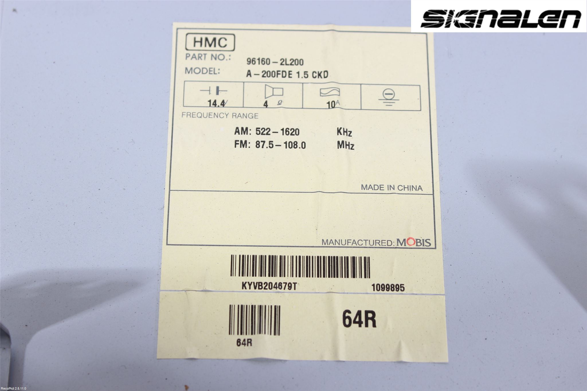 Hyundai i30 FD 07-12 Radio