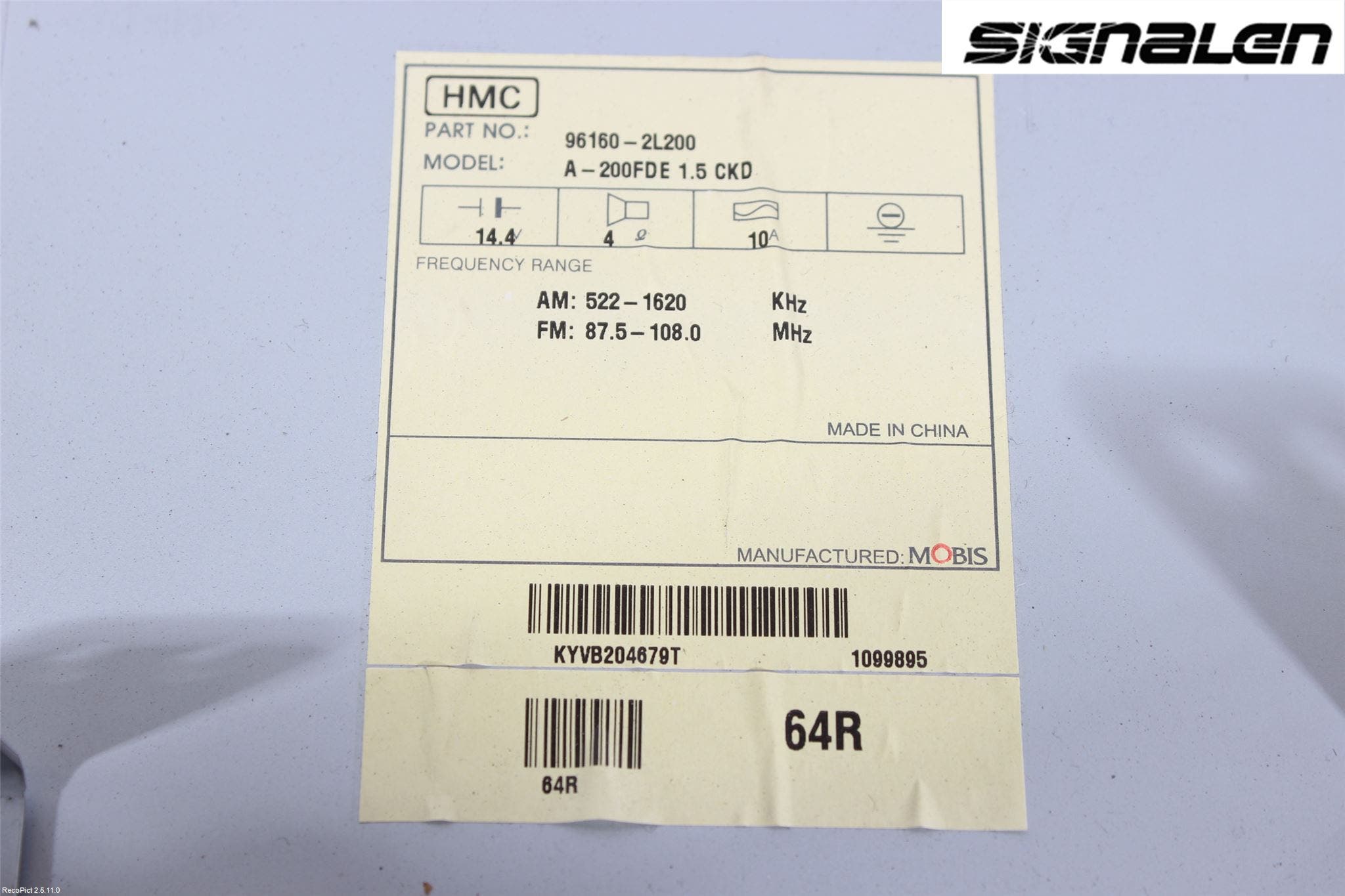 Hyundai i30 FD 07-12 Radio