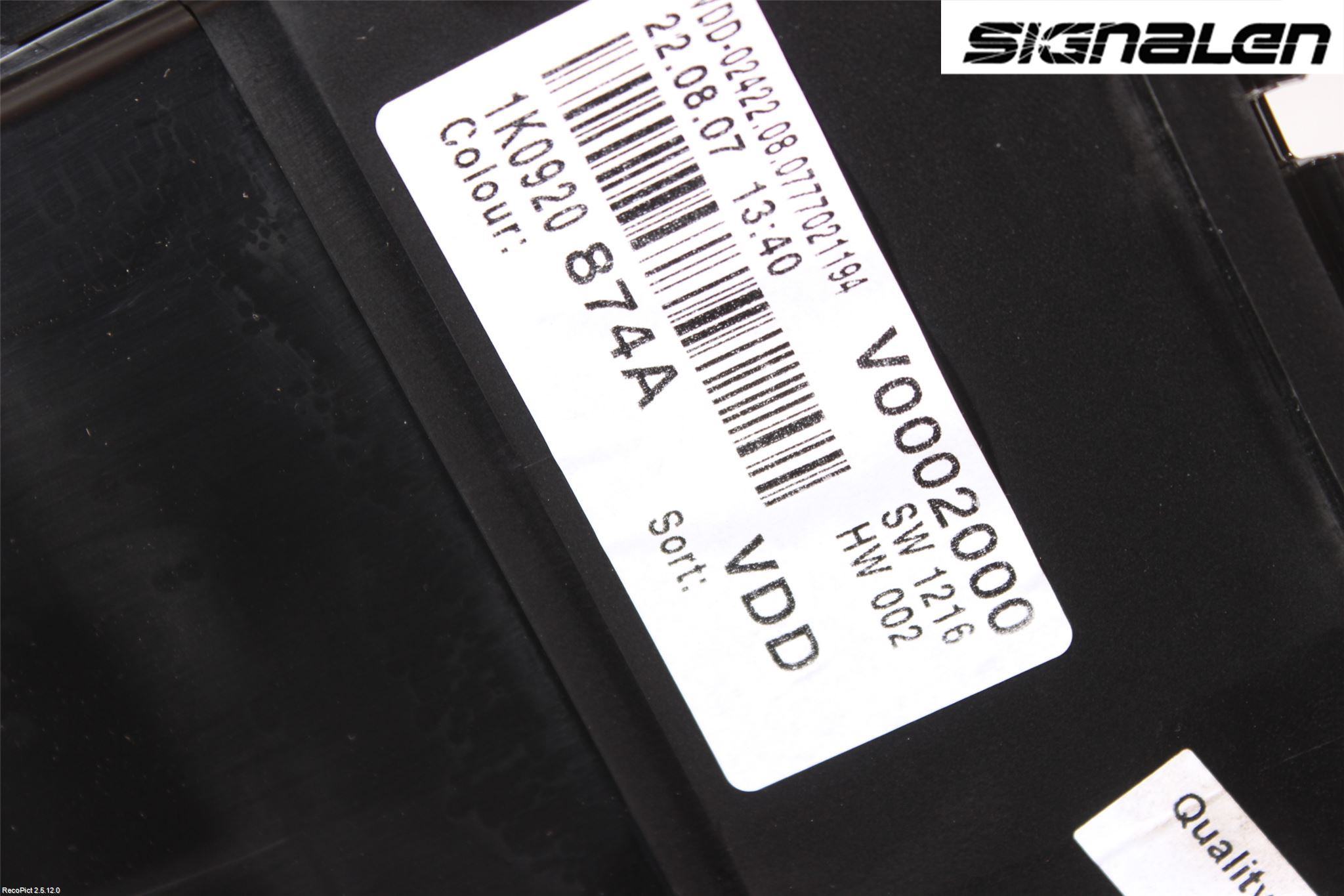 Volkswagen VW GOLF PLUS/CROSS GOLF 04-14 Instrument Komb