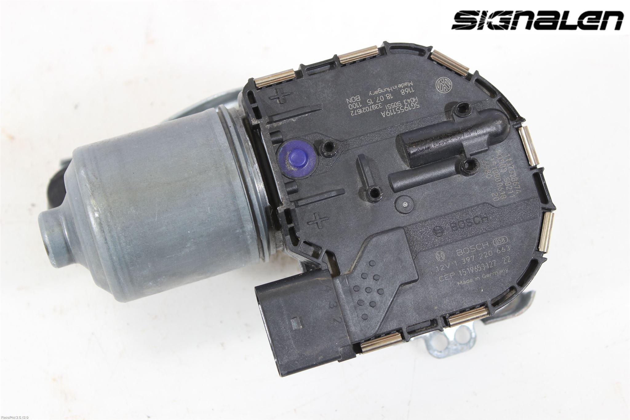 Volkswagen VW GOLF / E-GOLF VII 13-20 Torkarmotor Vindruta