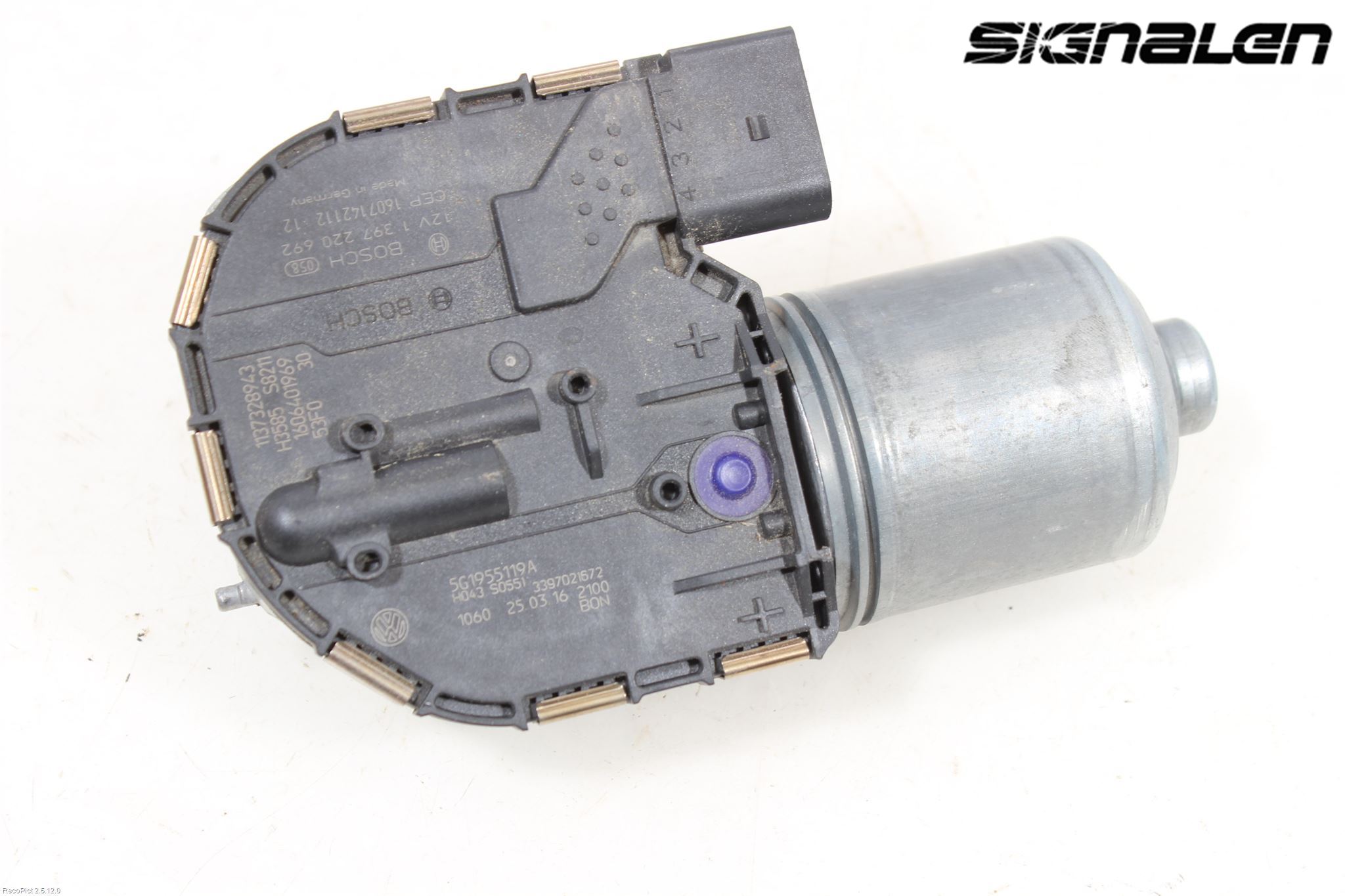 Volkswagen VW GOLF / E-GOLF VII 13-20 Torkarmotor Vindruta
