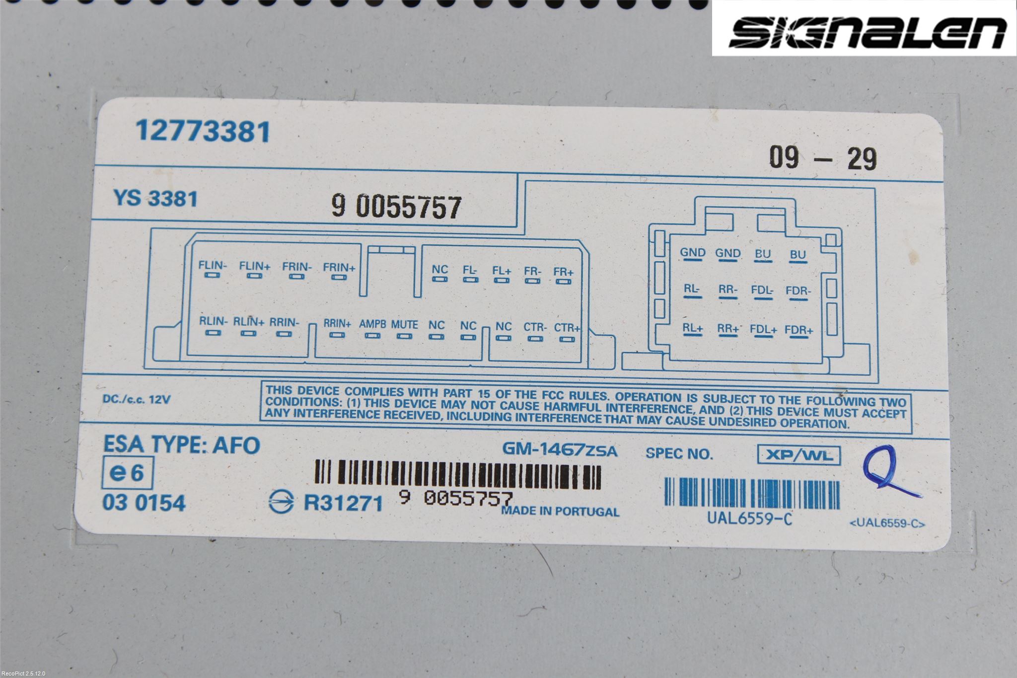 Saab 9-3 VER2/VER3 08-15 Radio-Stereo Förstärkare