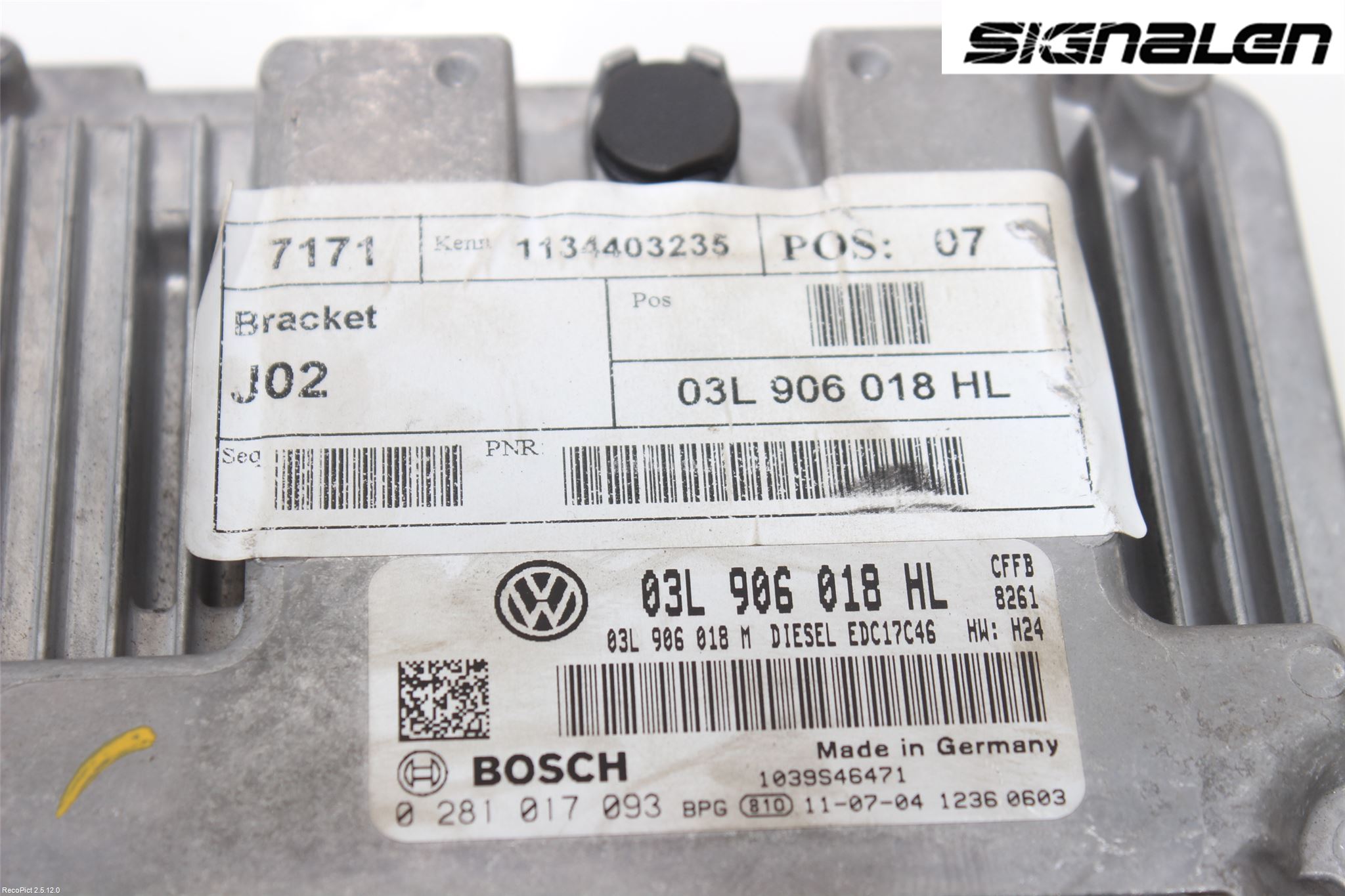 Seat ALHAMBRA 11- Styrenhet Insprut Bensin