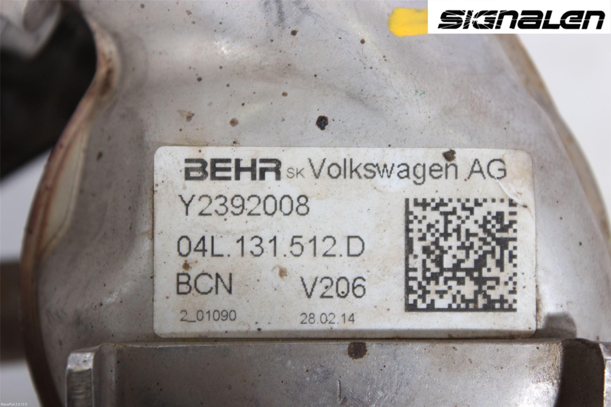 Volkswagen VW GOLF / E-GOLF VII 13-20 Avgaskylare