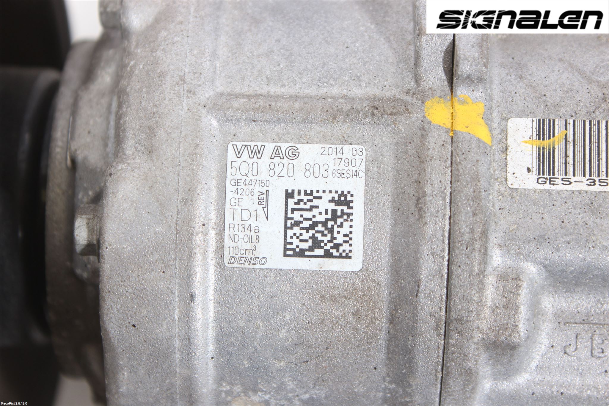 Volkswagen VW GOLF / E-GOLF VII 13-20 Ac Kompressor