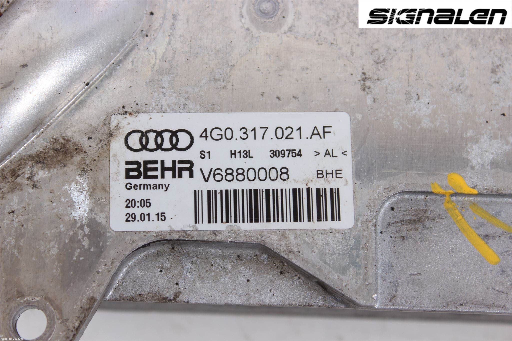 Audi A6/S6 4G 11-18 Oljekylare Automat