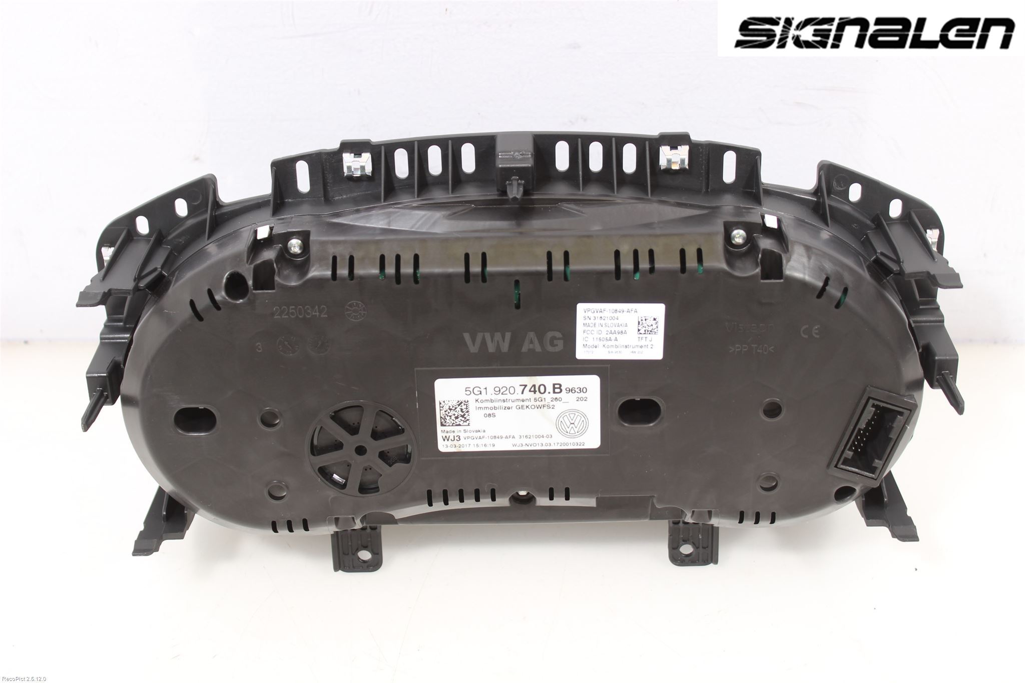 Volkswagen VW GOLF / E-GOLF VII 13-20 Instrument Komb