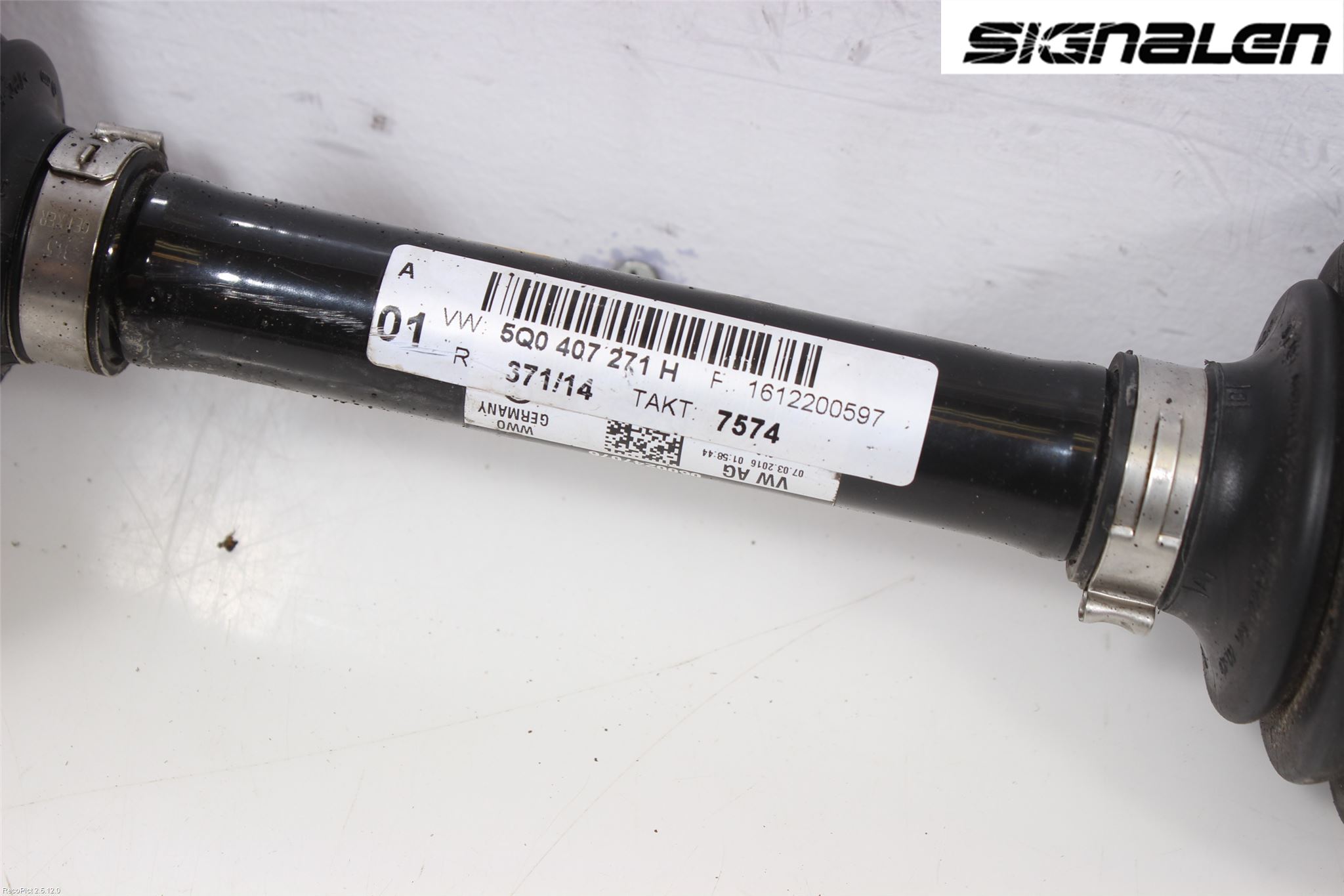 Volkswagen VW GOLF / E-GOLF VII 13-20 Drivaxel Fram Vänster