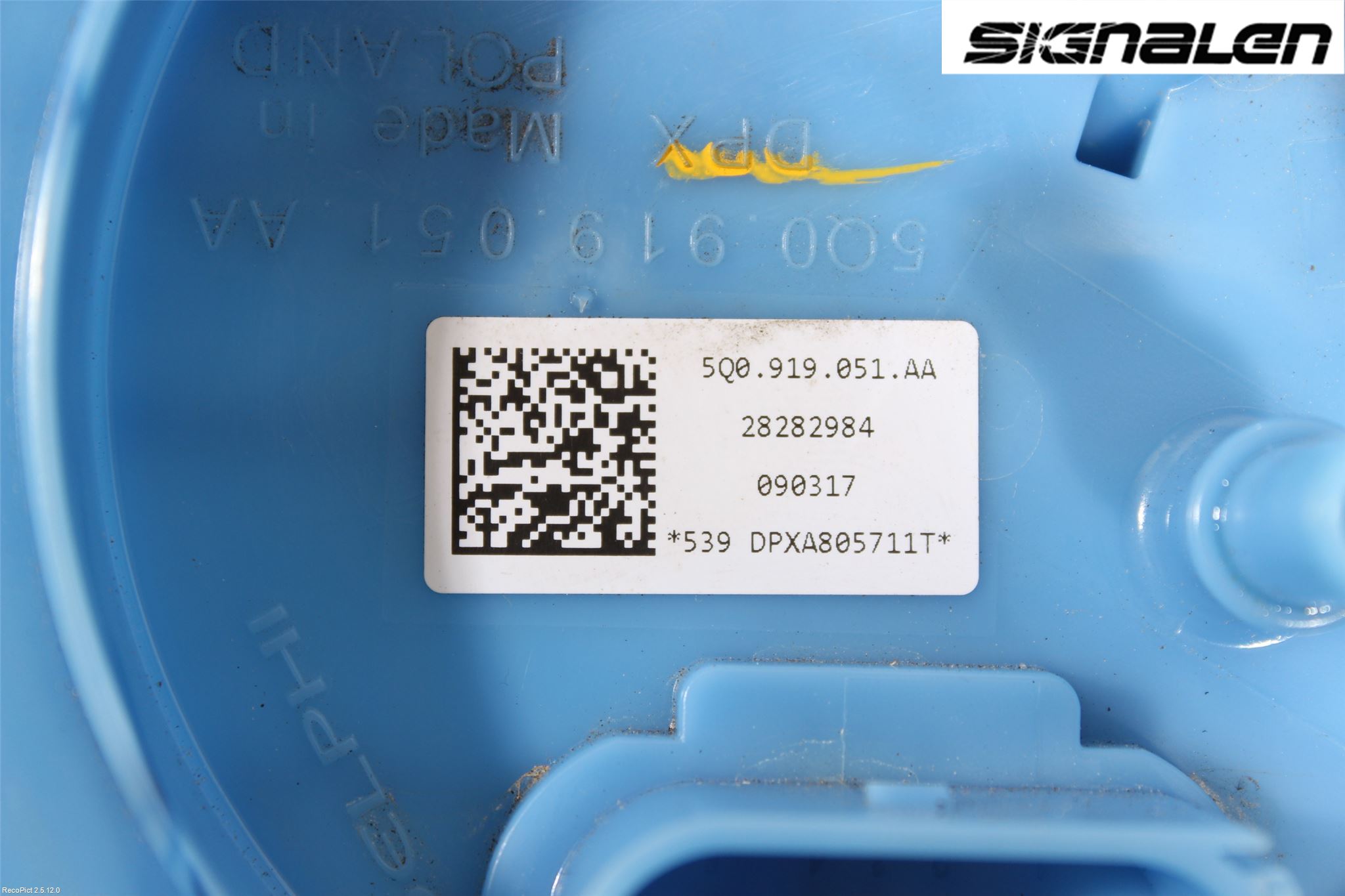 Volkswagen VW GOLF / E-GOLF VII 13-20 Bränslepump El