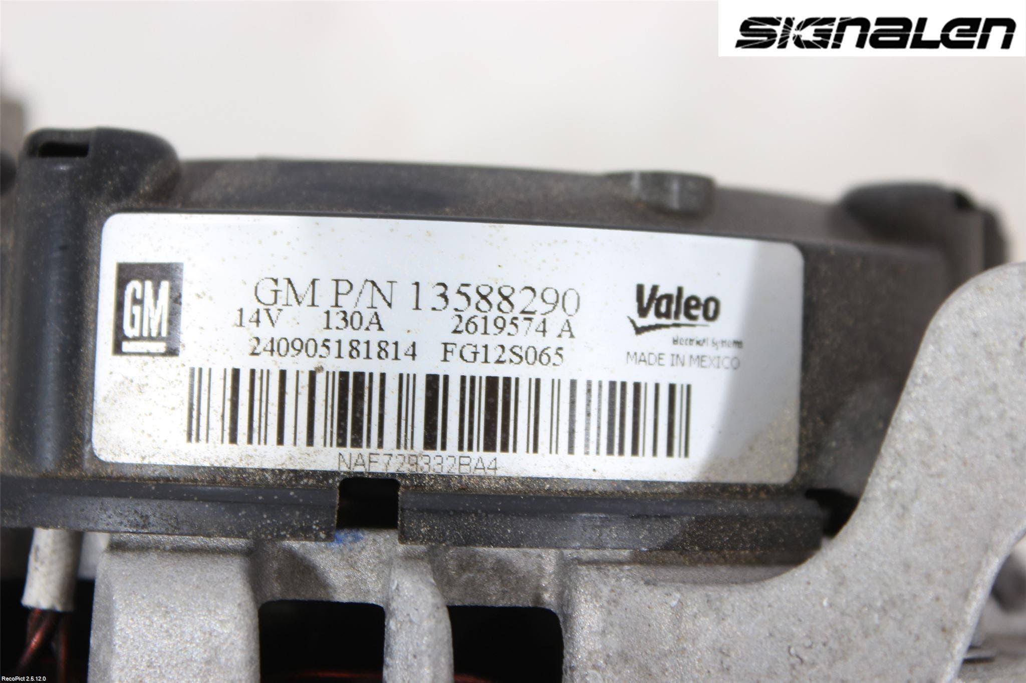 Opel ZAFIRA C 12-19 Generator