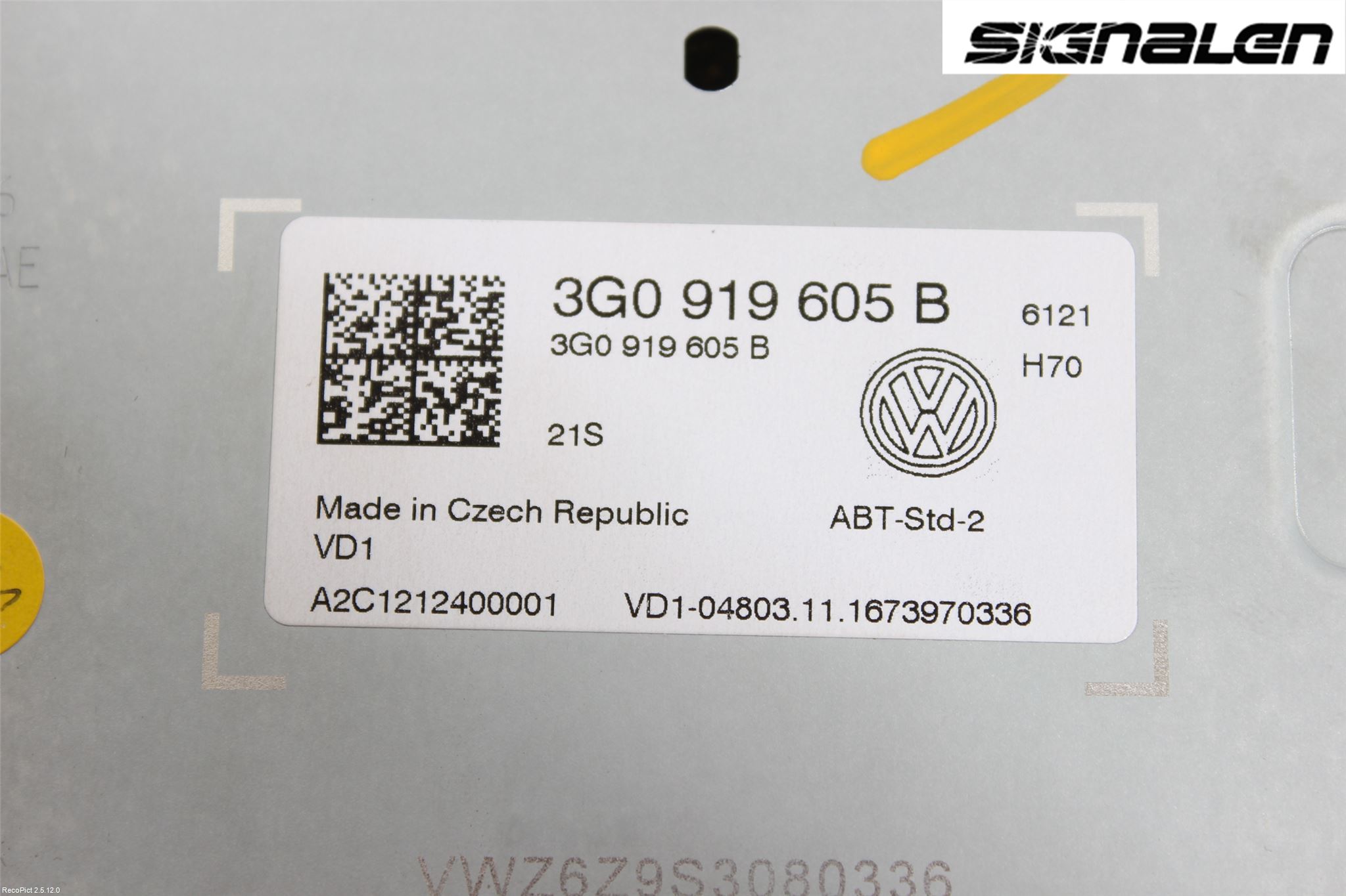 Volkswagen VW PASSAT 15-19 Multifunktionsdisplay