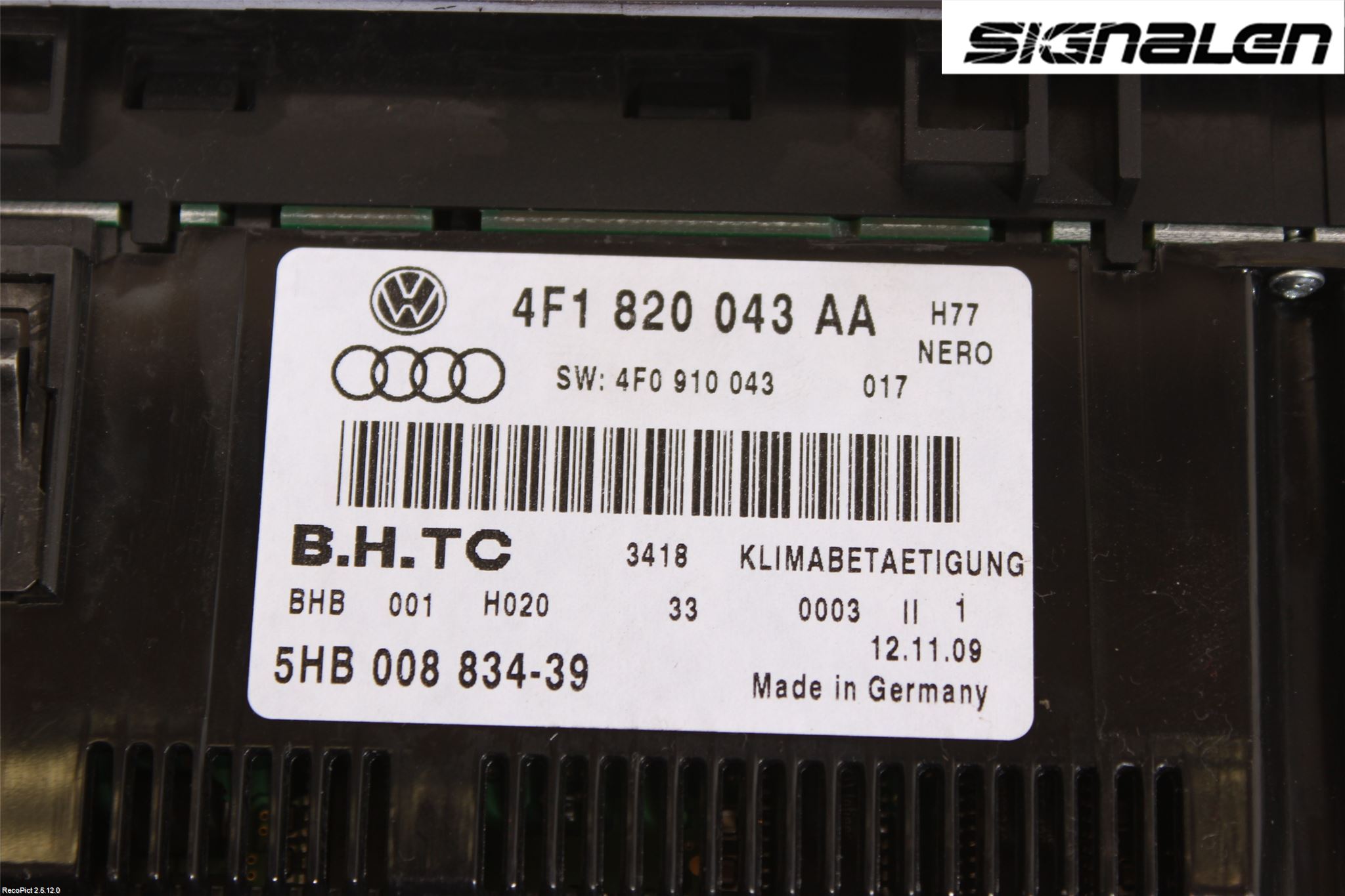 Audi A6/S6     05-11 Ac Styrenhet Ac Manöveren