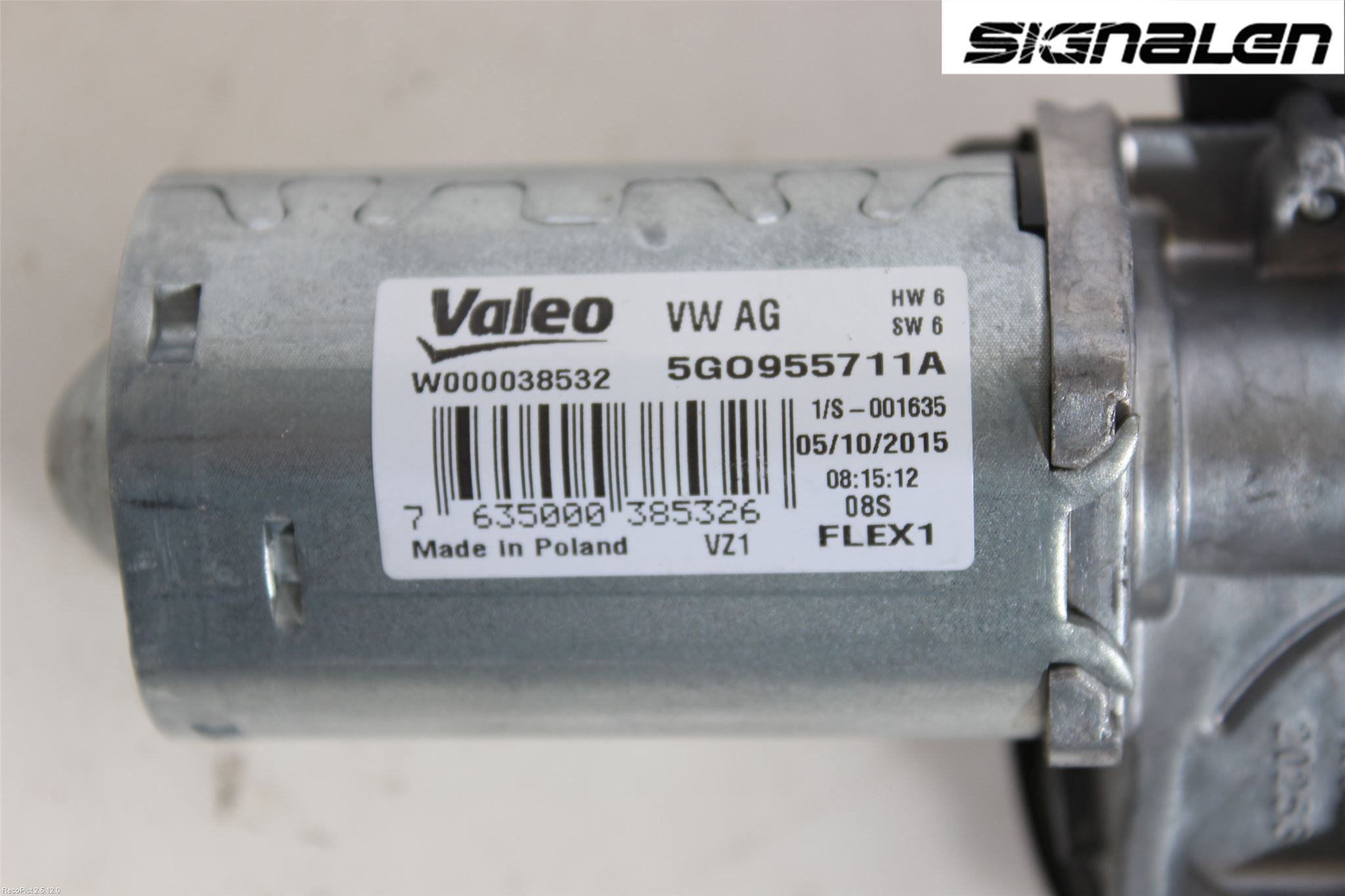 Volkswagen VW GOLF / E-GOLF VII 13-20 Torkarmotor Baklucka
