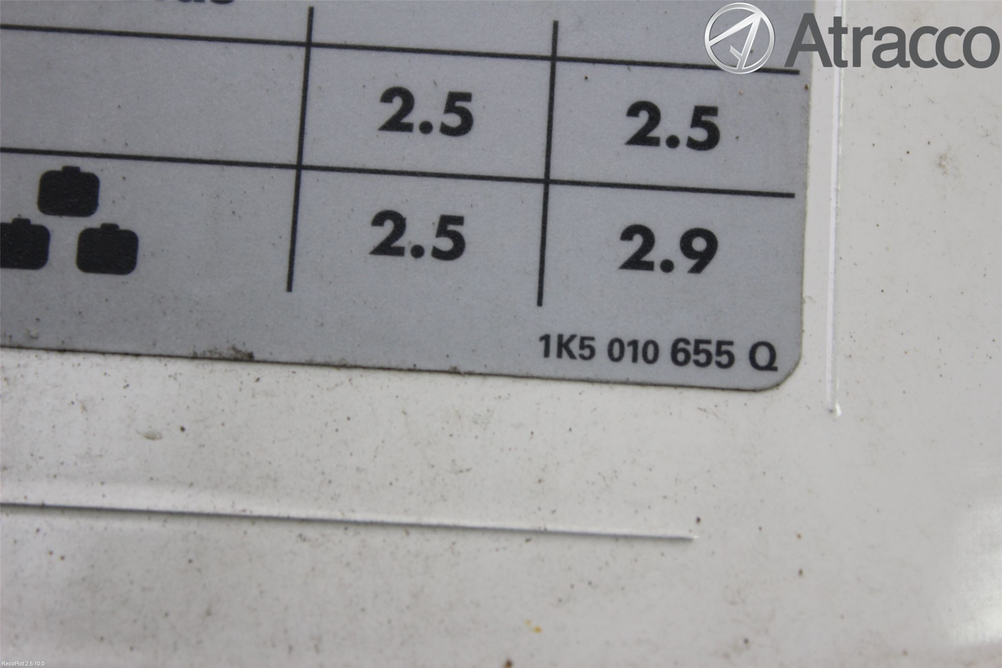 Volkswagen VW GOLF VI 09-13 Tanklucka