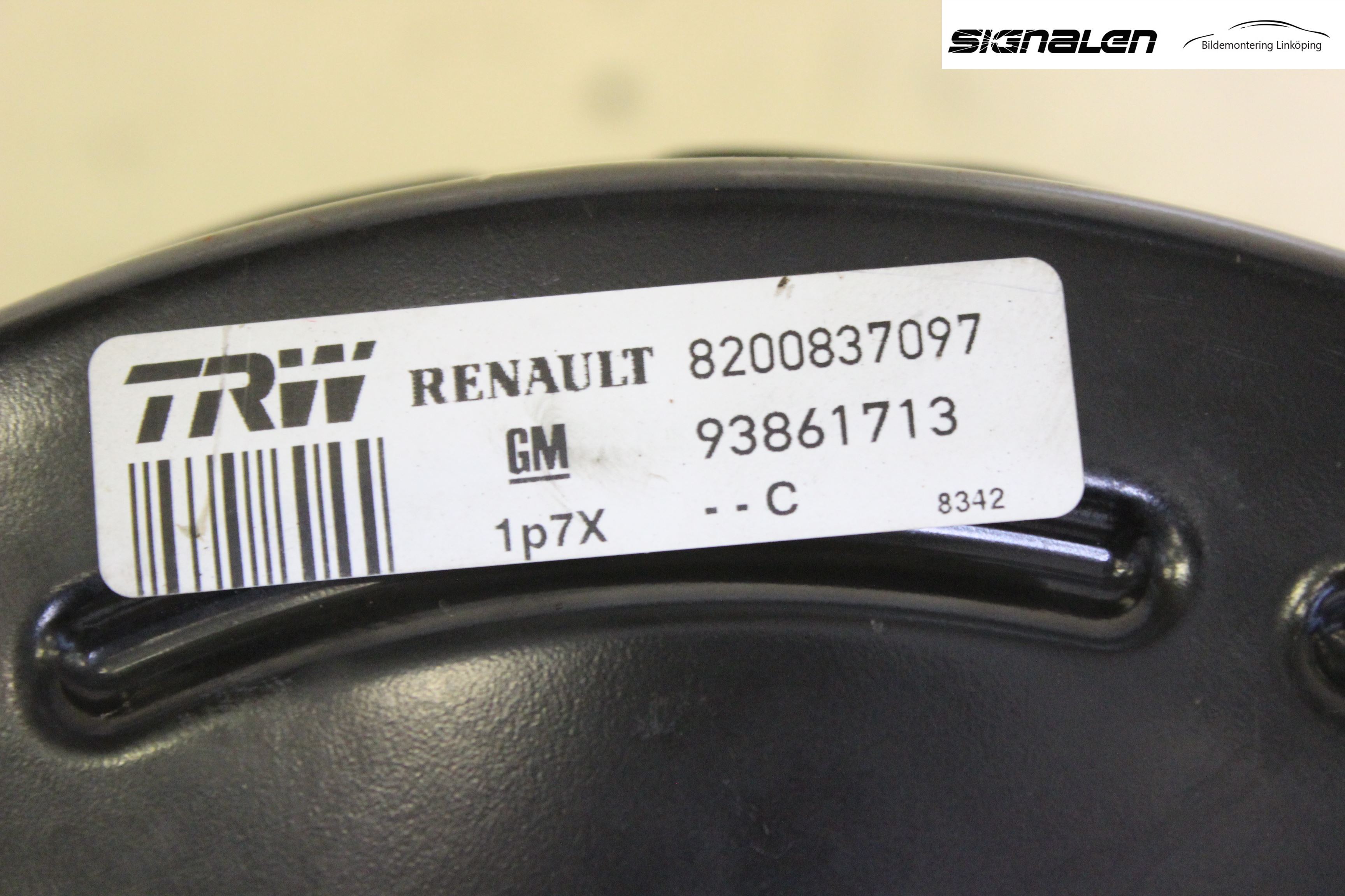 Opel VIVARO 01-14 Bromsservo