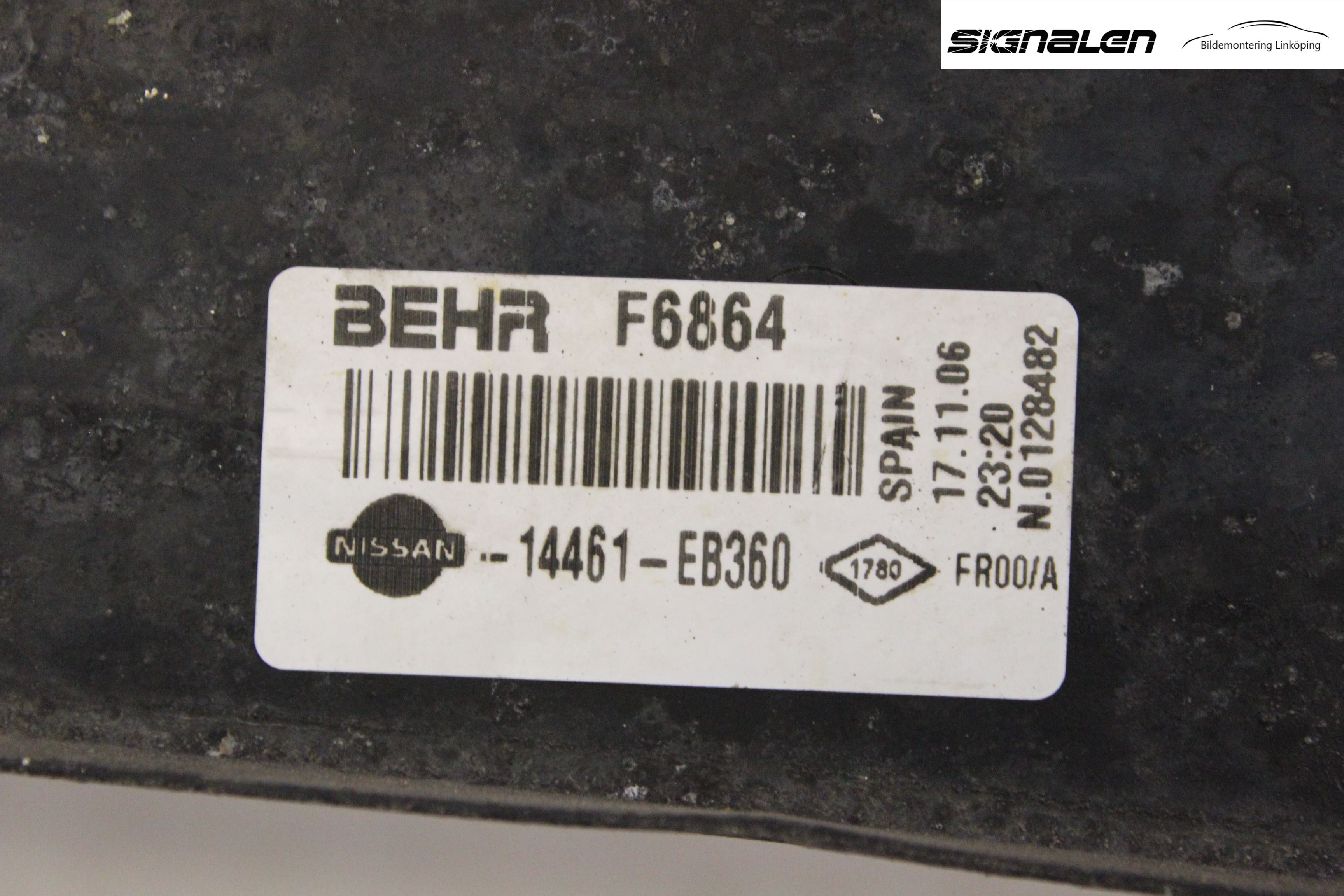 Nissan NAVARA 05-16 Laddluft-Intercooler Kyl